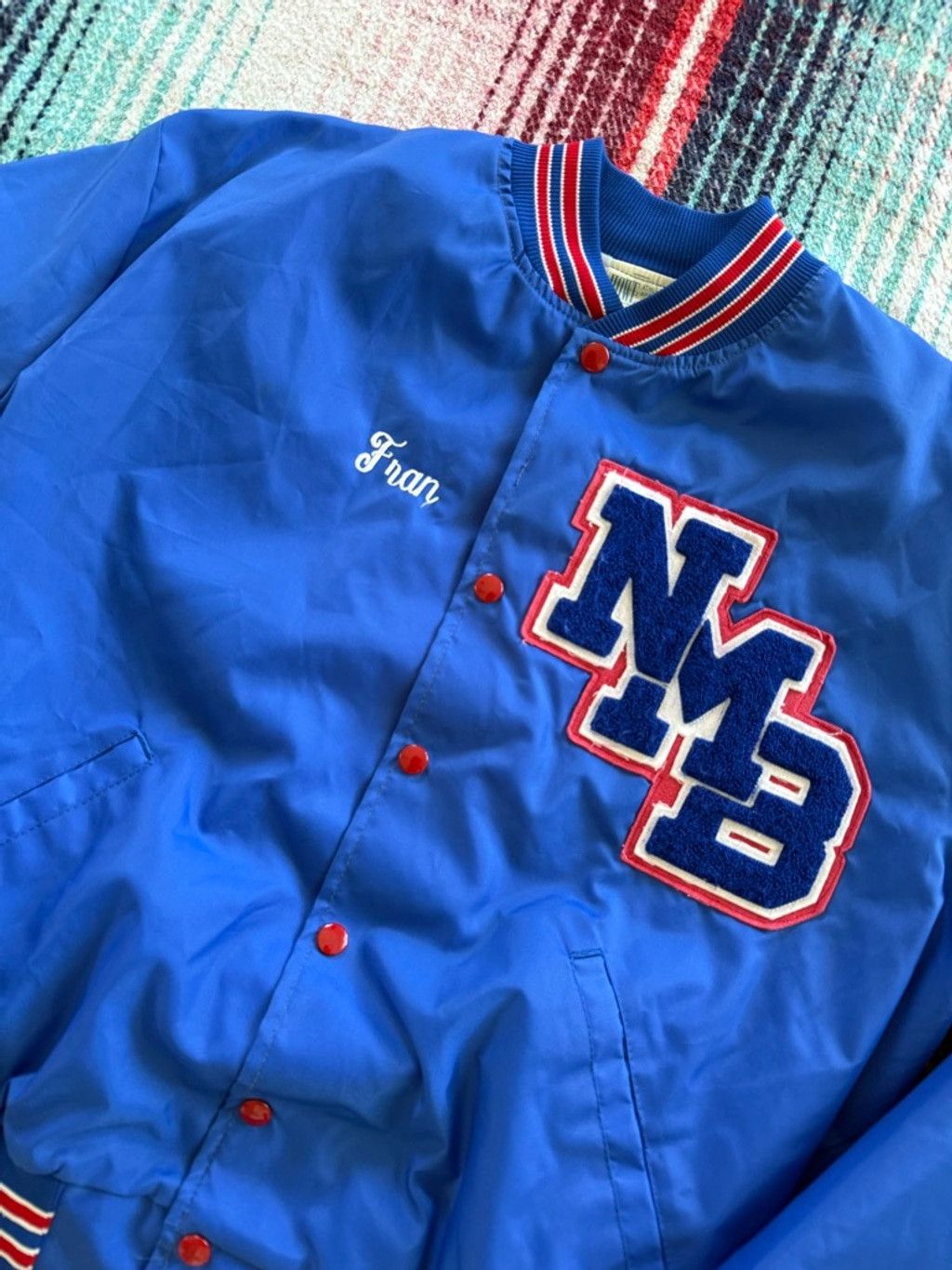 Howe 70s Howe Blue & Red Bomber Varsity Jacket L Size US L / EU 52-54 / 3 - 2 Thumbnail