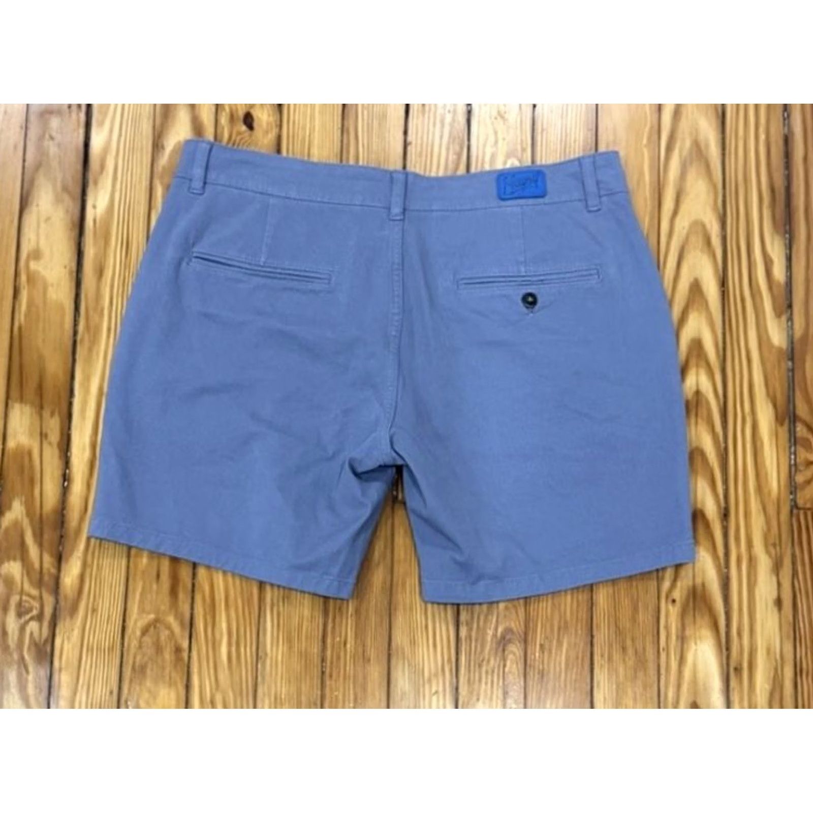 Vintage Mugsy Shorts Mens Size 34 Stretch Flat Front 7" Purple Casual Size US 34 / EU 50 - 2 Thumbnail