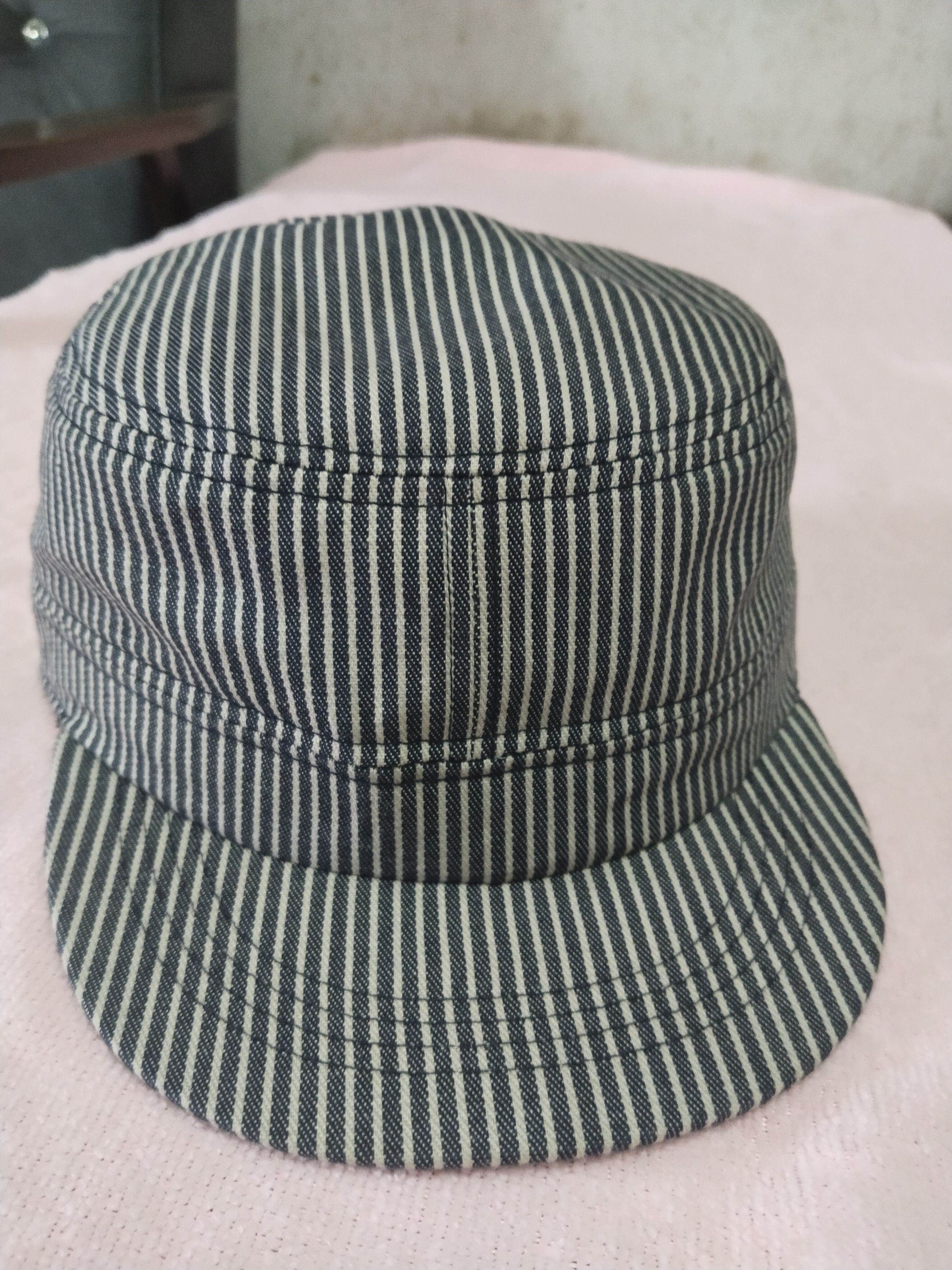 Japanese Brand VINTAGE CADET SRIPE YKK ADJUSTABLE JAPAN HAT Size ONE SIZE - 2 Thumbnail
