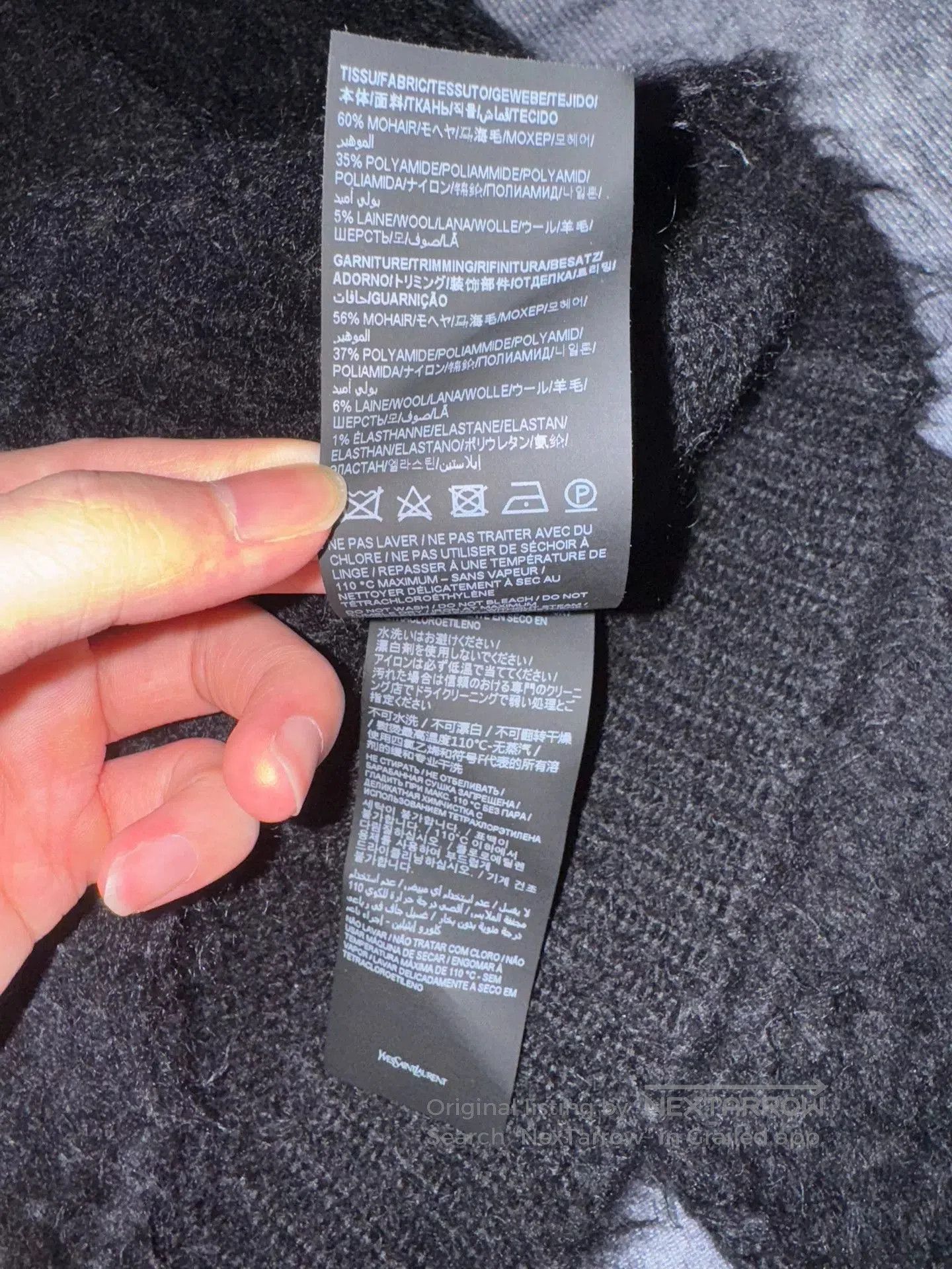 Saint Laurent Paris Saint Laurent Paris Mohair Sweater. Size S / US 4 / IT 40 - 6 Thumbnail