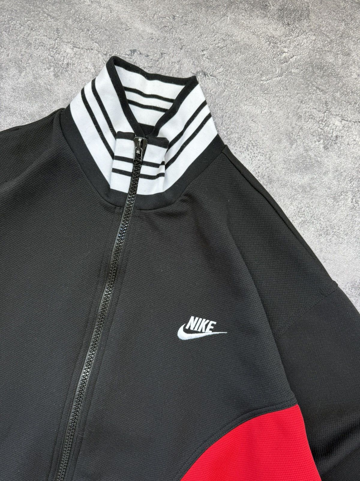 Nike Vintage 90s Nike Track Top Jacket Retro Swoosh Y2K Drill Size US XL / EU 56 / 4 - 7 Thumbnail