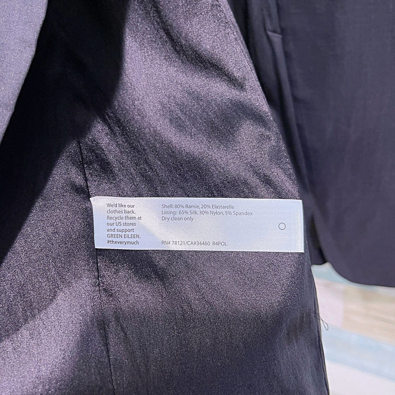 Eileen Fisher Eileen Fisher Silk Lined Collarless Longline Blazer Black 4 Size S / US 4 / IT 40 - 6 Thumbnail