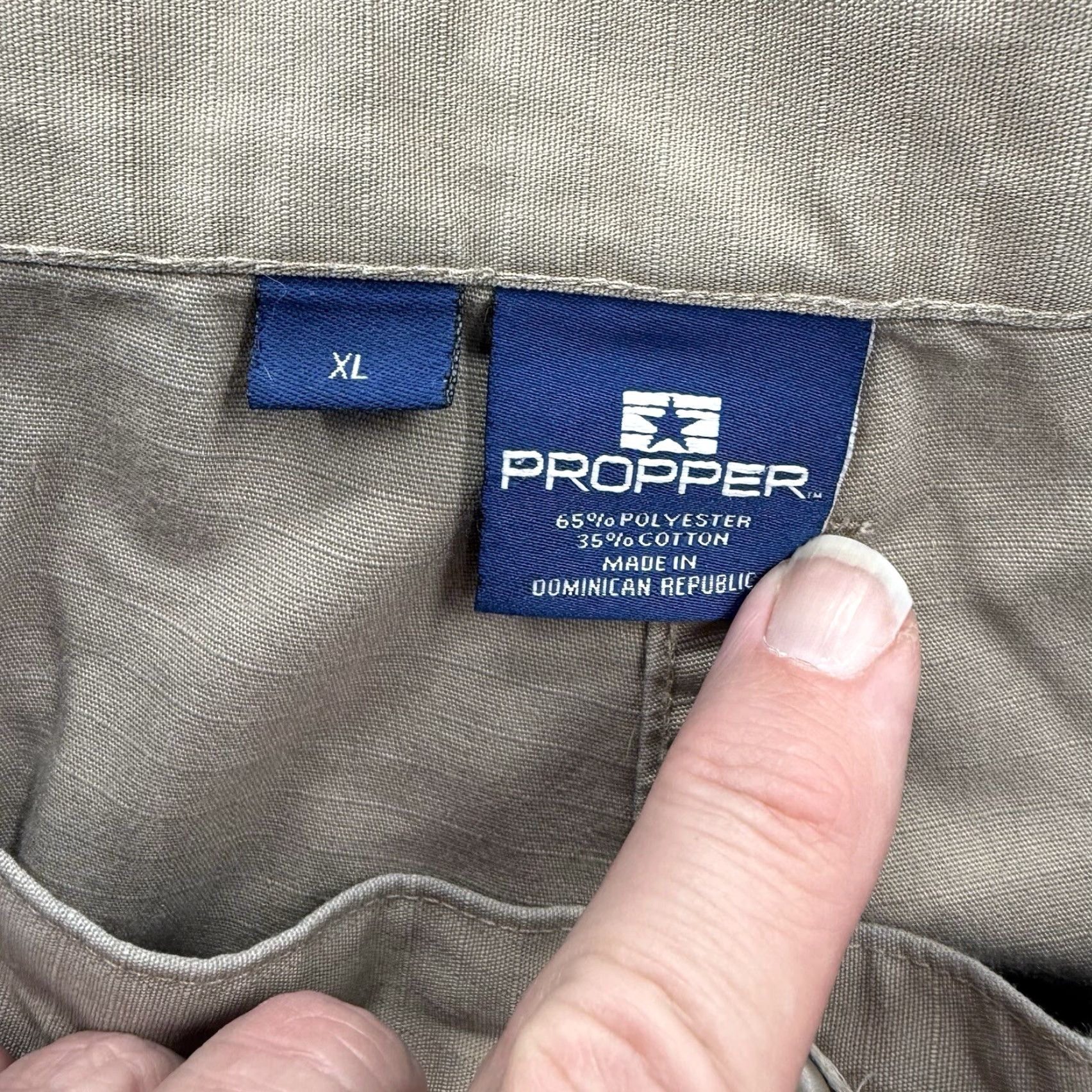 Propper Propper Cargo Shorts Mens XL Brown Polyester Outdoors Hiking Fishing 10" Inseam Cargo Pocket Size US 36 / EU 52 - 3 Thumbnail