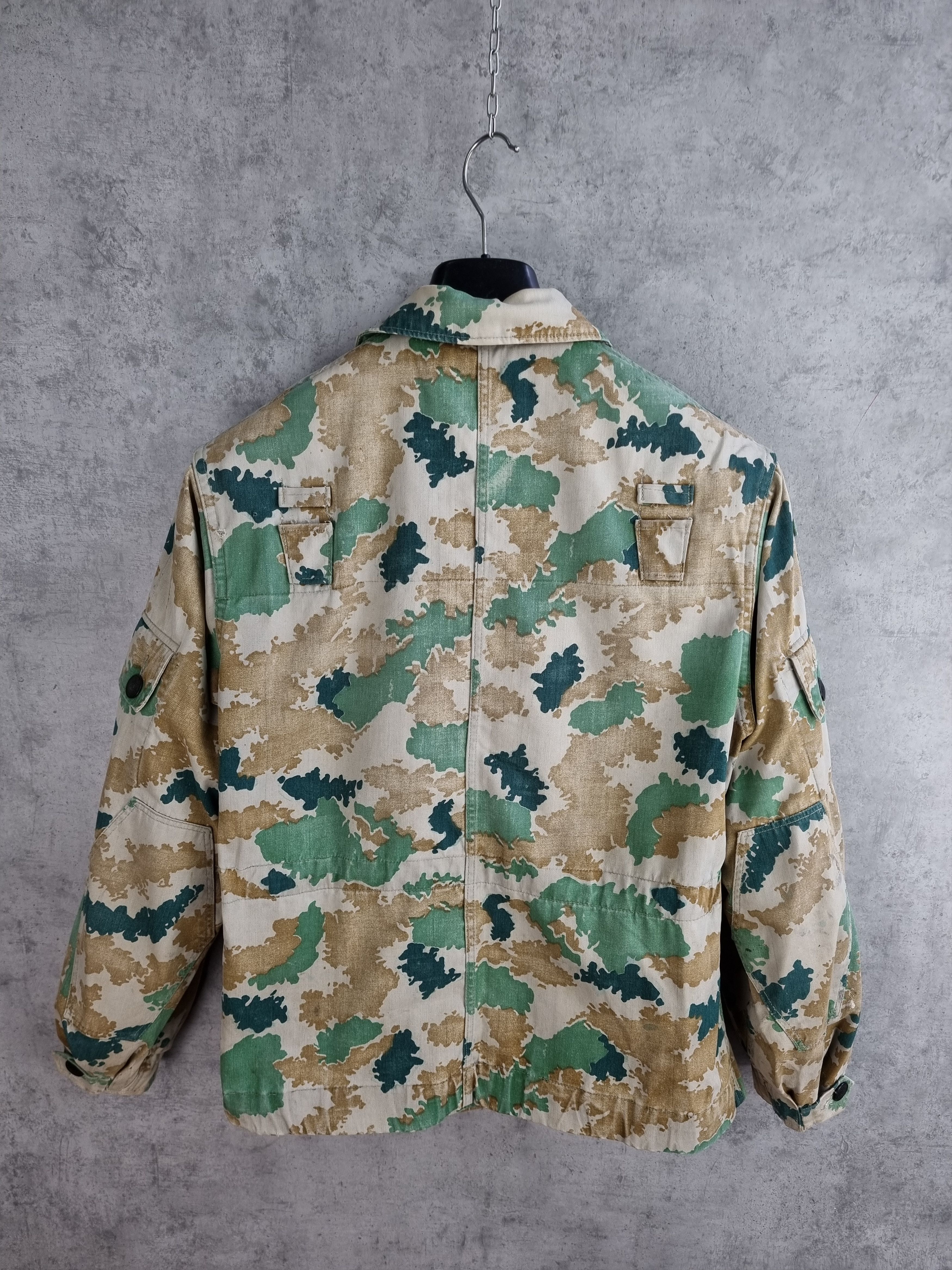 Vintage 50s East German NVA Blumentarn Camouflage Jacket Over Shirt Size US M / EU 48-50 / 2 - 2 Thumbnail