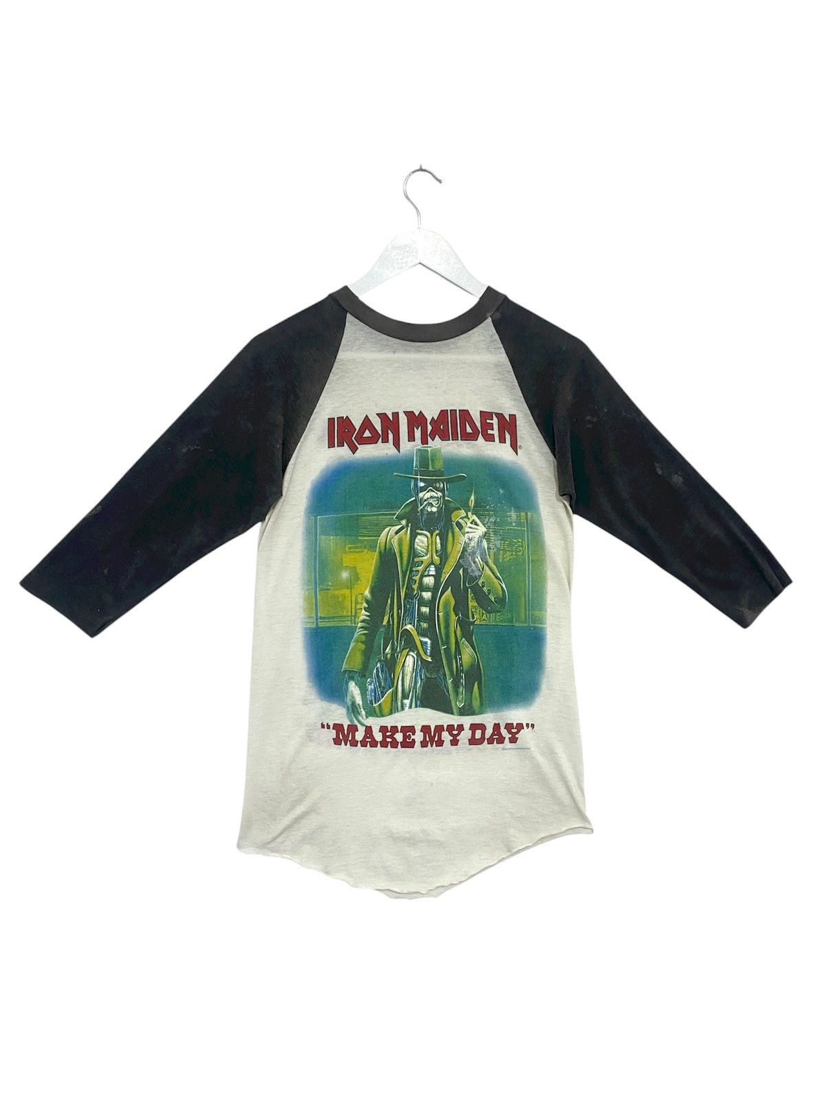 Iron Maiden Vintage 80s Iron Maiden make my Day Tshirt Size US M / EU 48-50 / 2 - 1 Thumbnail