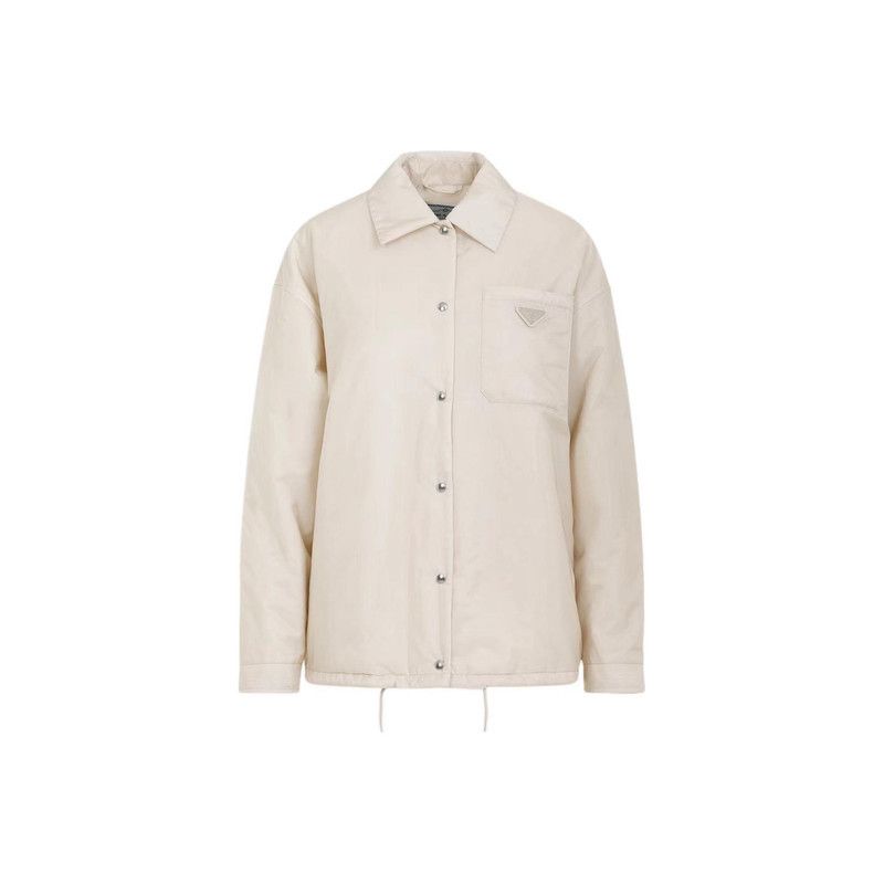 Prada Prada Logo Button-Up Long Sleeve Jacket Women Size US S / EU 44-46 / 1 - 1 Thumbnail