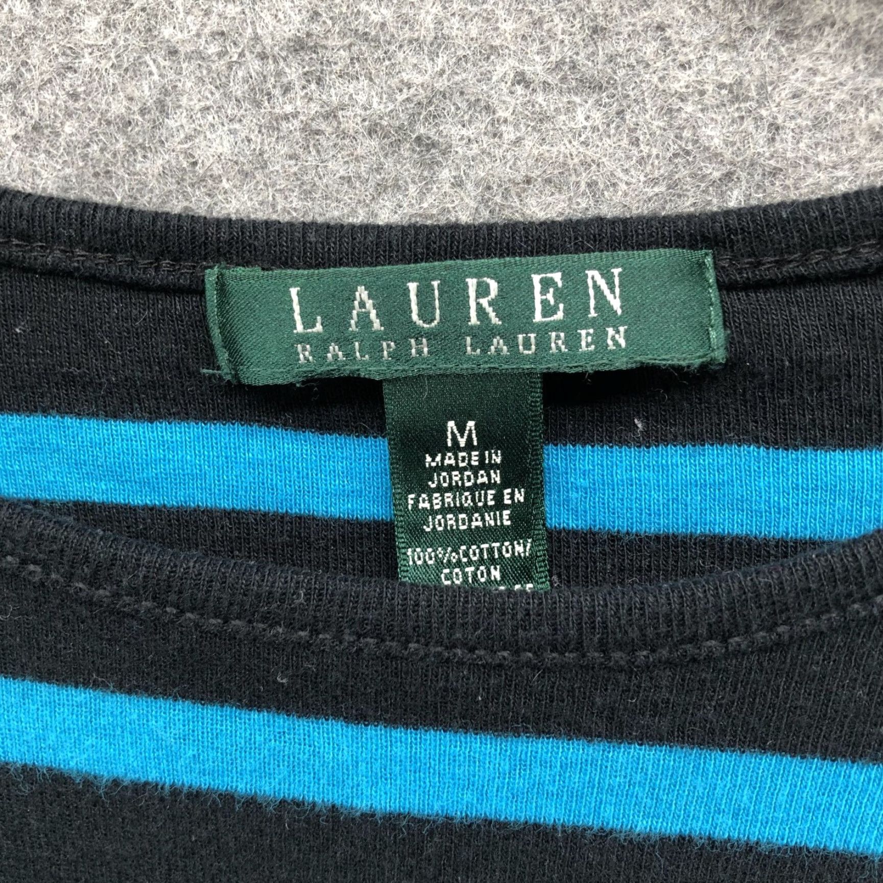 Ralph Lauren Lauren Ralph Lauren Crewneck Long Sleeve T Shirt Womens M Blue Striped Button Size M / US 6-8 / IT 42-44 - 6 Thumbnail