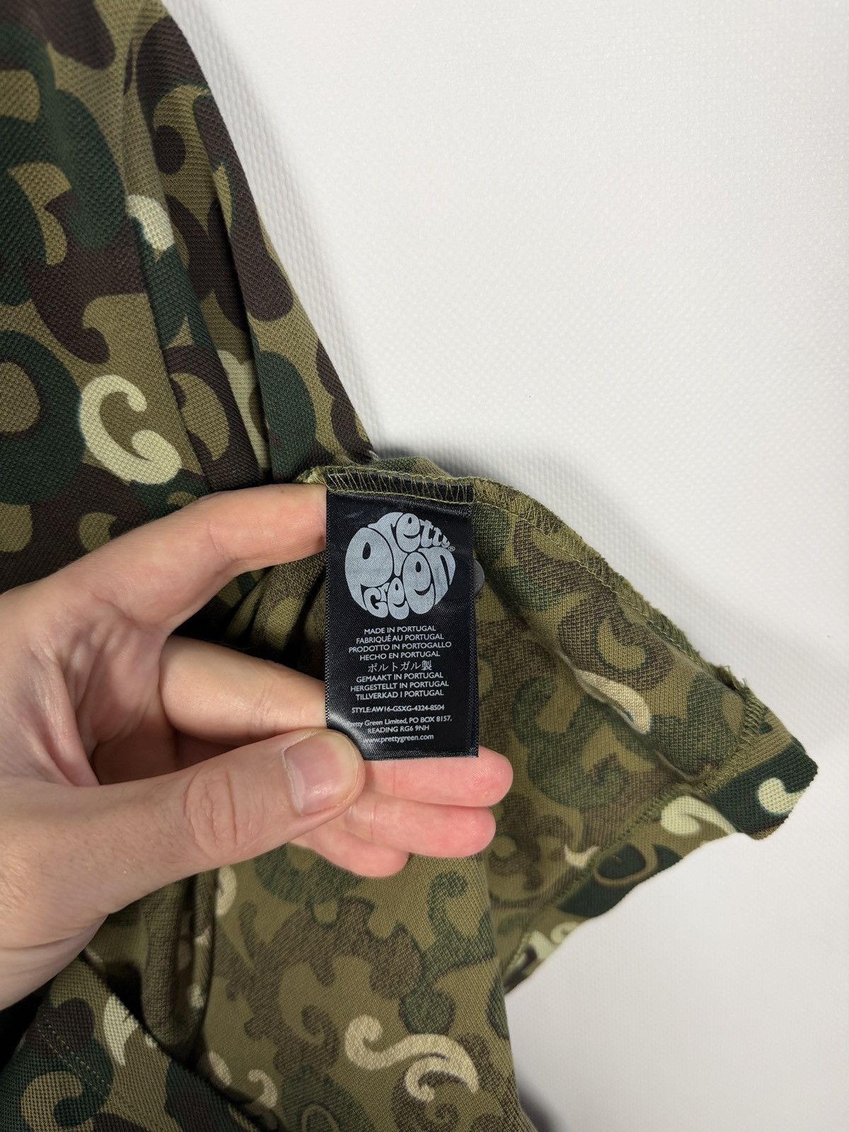 Pretty Green Pretty Green Short Sleeve Camo Polo Shirt Casual Size S Size US S / EU 44-46 / 1 - 7 Thumbnail