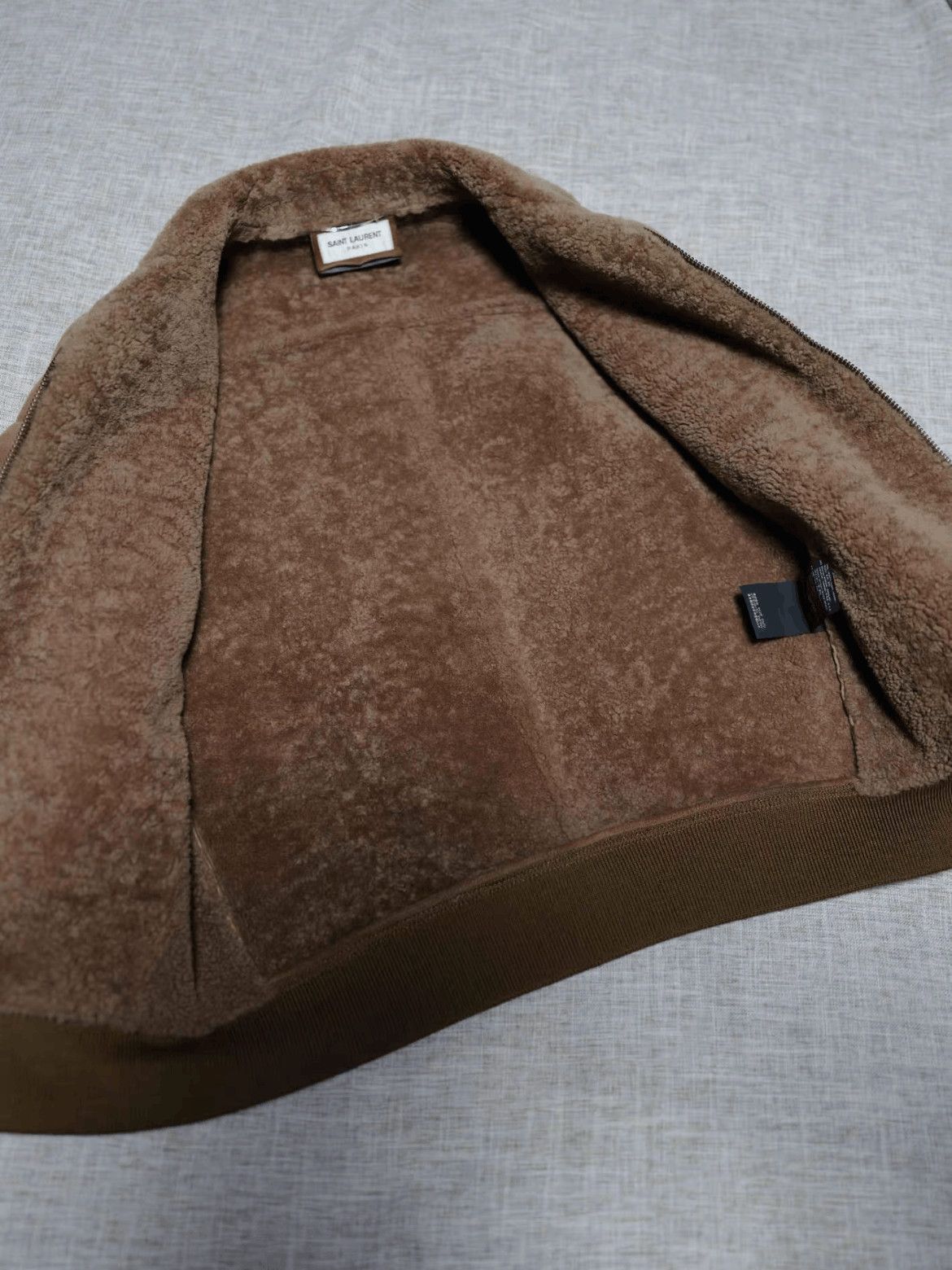 Saint Laurent Paris Sz 44 Saint Laurent Paris Suede Fur Jacket Size US S / EU 44-46 / 1 - 3 Thumbnail
