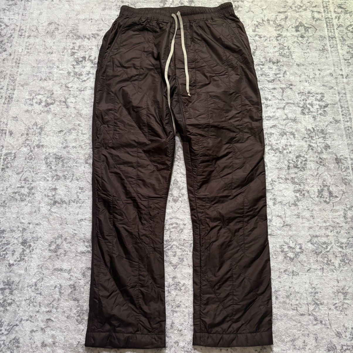 Rick Owens Drkshdw Rick Owens DRKSHDW Down Padded Quilted Drop Crotch Pants | M Size US 30 / EU 46 - 1 Thumbnail