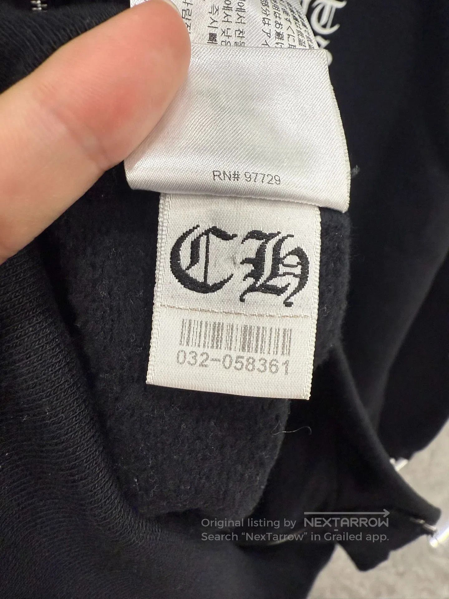 Chrome Hearts Chrome Hearts Black White Sanskrit Zip Hoodie. Size US L / EU 52-54 / 3 - 7 Thumbnail