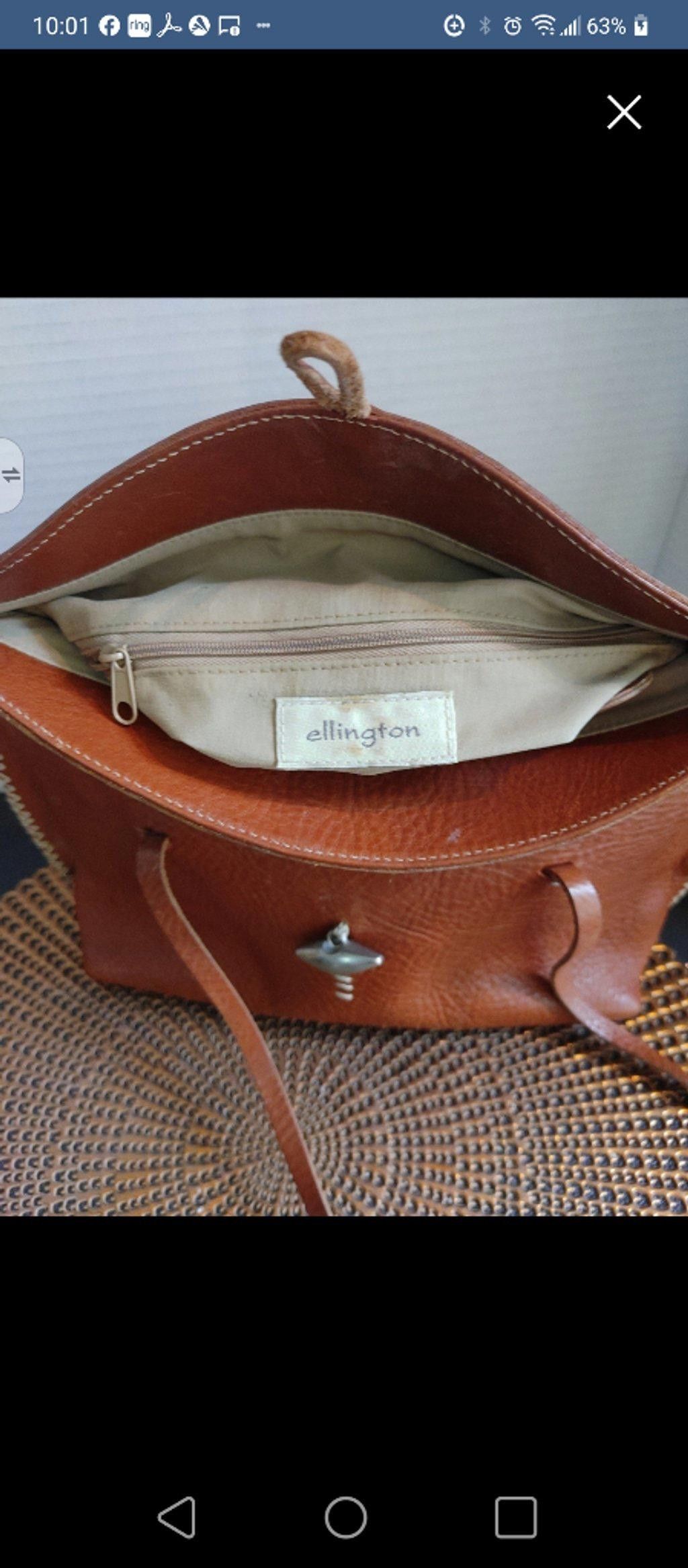 Covington Ellington Fold Over Leather Shoulder Bag Size ONE SIZE - 7 Thumbnail