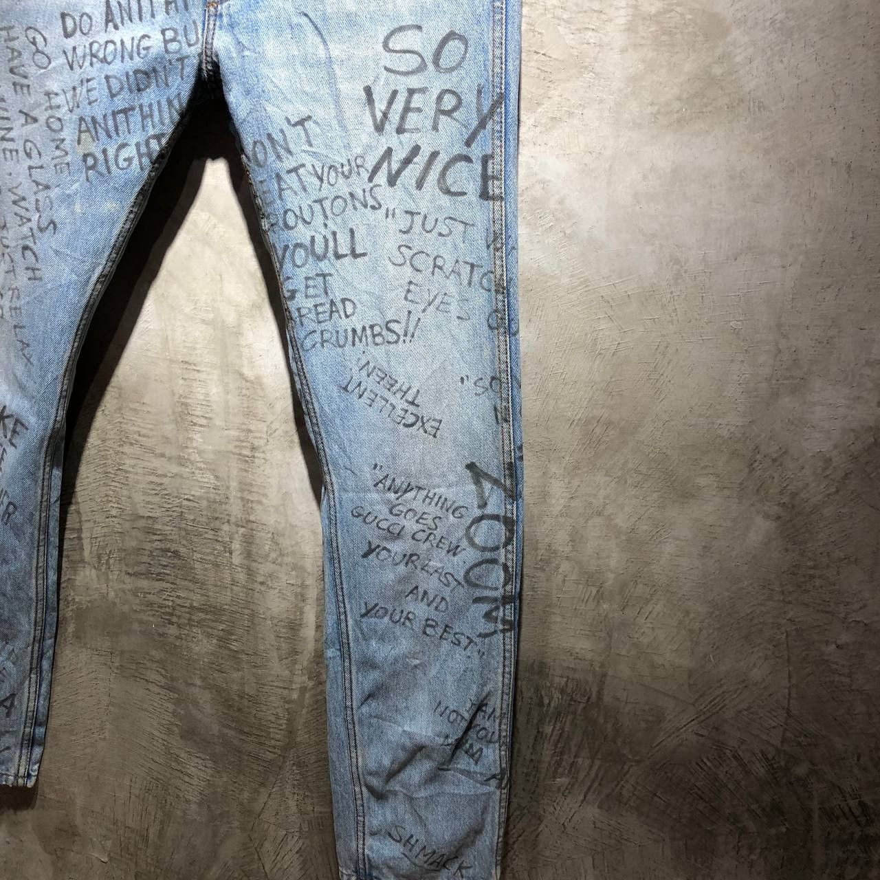 Gucci Gucci FW17 Punk Scribble denim pants Size US 28 / EU 44 - 5 Thumbnail