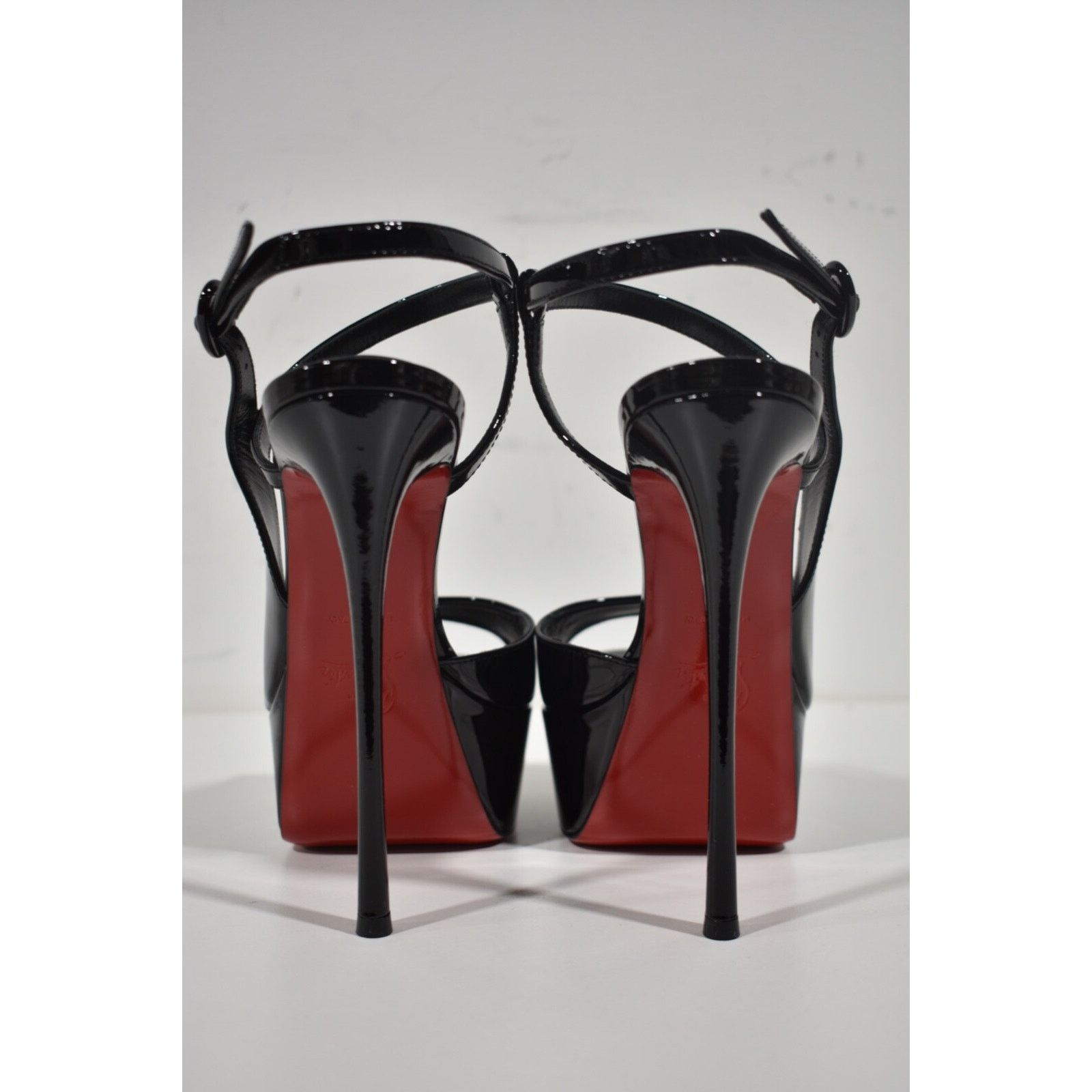 Christian Louboutin So Jenlove Alta 150 Black Platform Sandal Heel Pump 37 Size US 7 / IT 37 - 11 Thumbnail