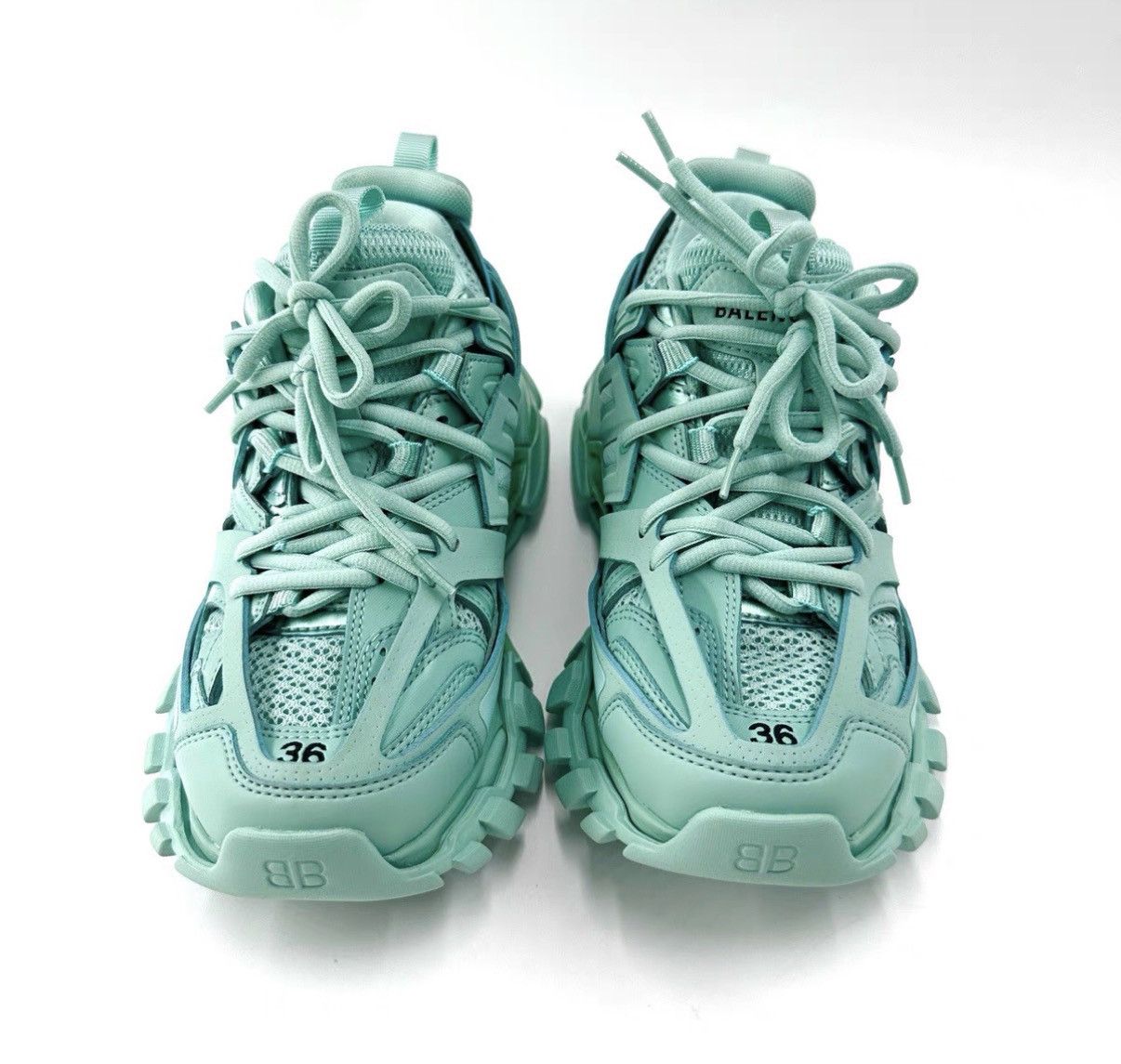 Balenciaga Balenciaga Track Mint Green Mesh Dad Sneakers K12 Size US 6 / IT 36 - 3 Thumbnail