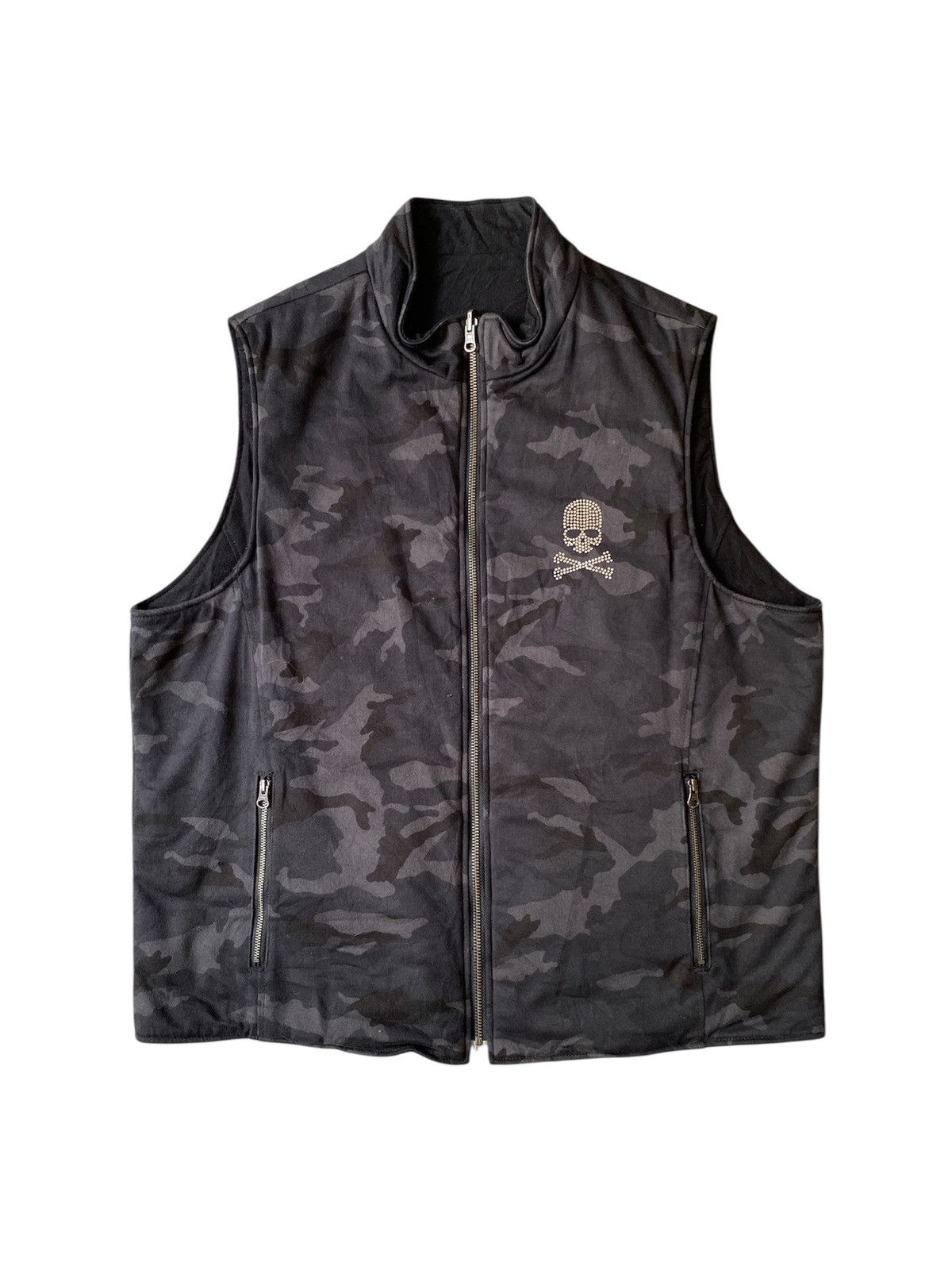 Japanese Brand DS AFB Black Camo Pullover Vest | Grailed