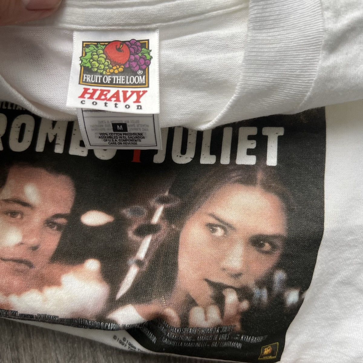 Vintage Romeo and Juliet movie shirt Leonardo Dicaprio 1997 Size US M / EU 48-50 / 2 - 3 Thumbnail