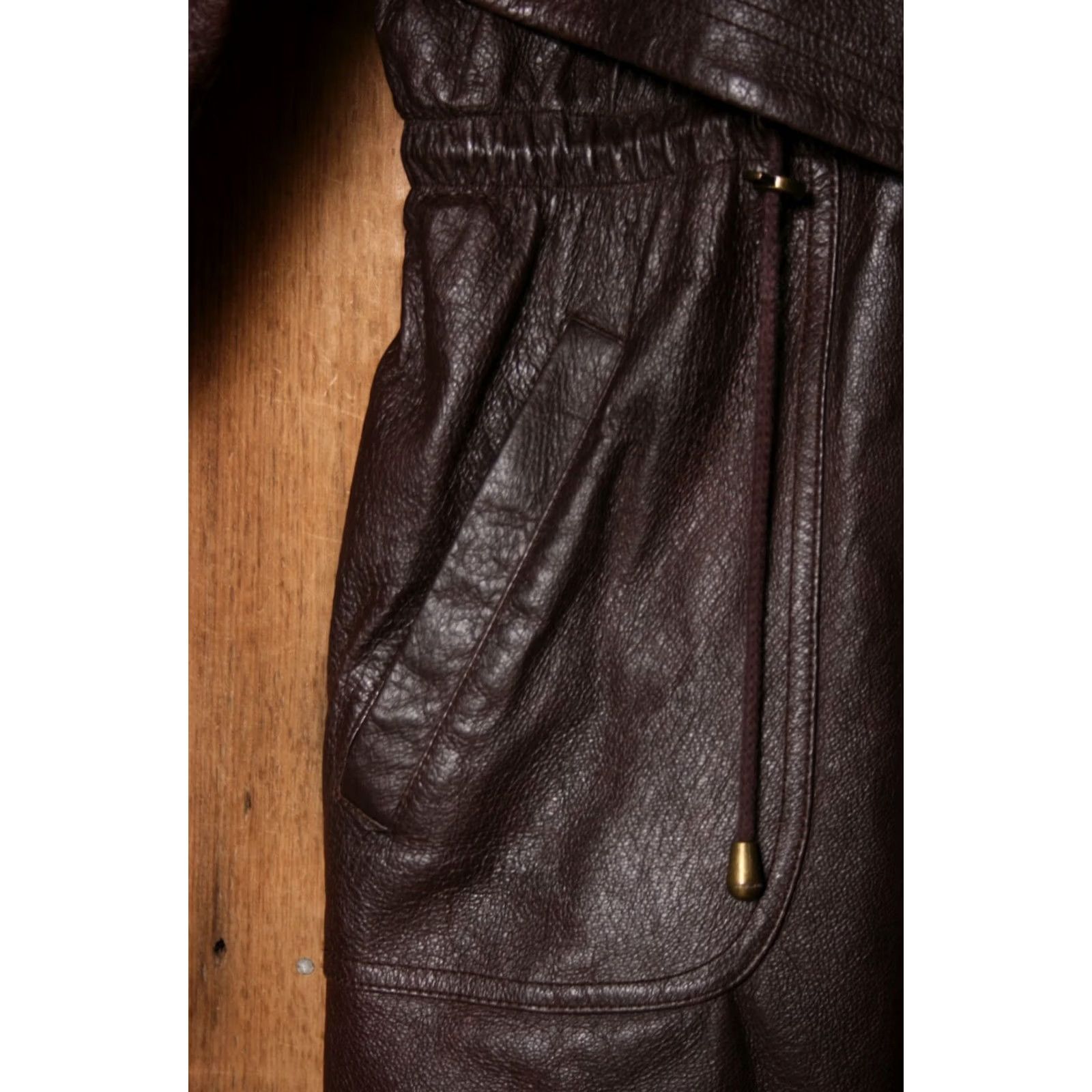 Vintage VINTAGE Wilsons Leather Parka Jacket Womens M Brown Solid Insulated Detachable Hood Faux Fur Lined Mid-Length 90s Style Mens Womens Size M / US 6-8 / IT 42-44 - 4 Thumbnail