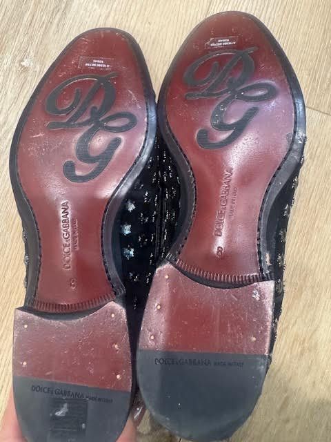 Dolce & Gabbana Dolce and Gabbana Crystal Star Suede Studded Derby Size US 8.5 / EU 41-42 - 15 Thumbnail