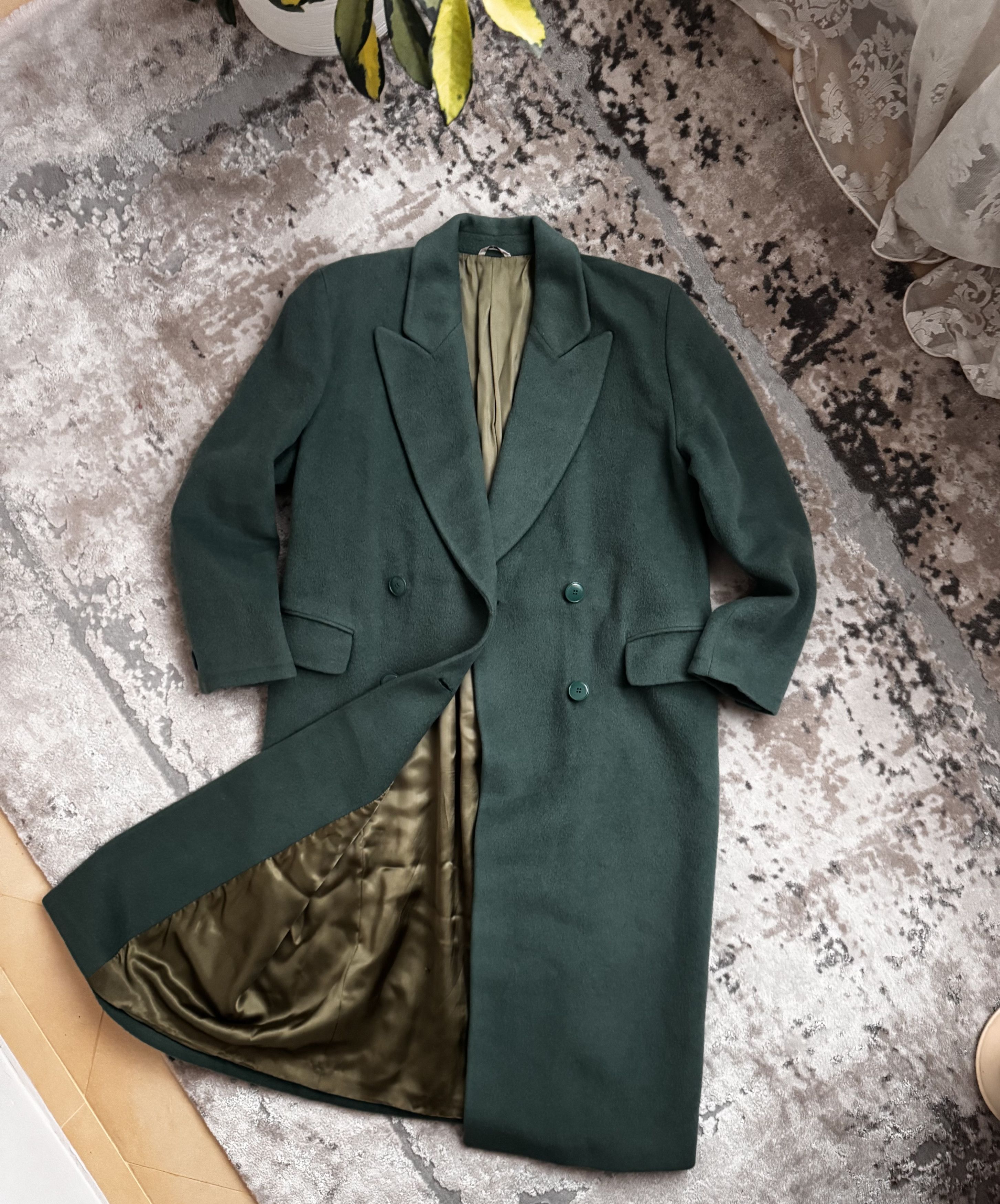 Missoni VTG Missoni Donna Green Wool Double Breasted Button Coat Size XL / US 12-14 / IT 48-50 - 4 Thumbnail