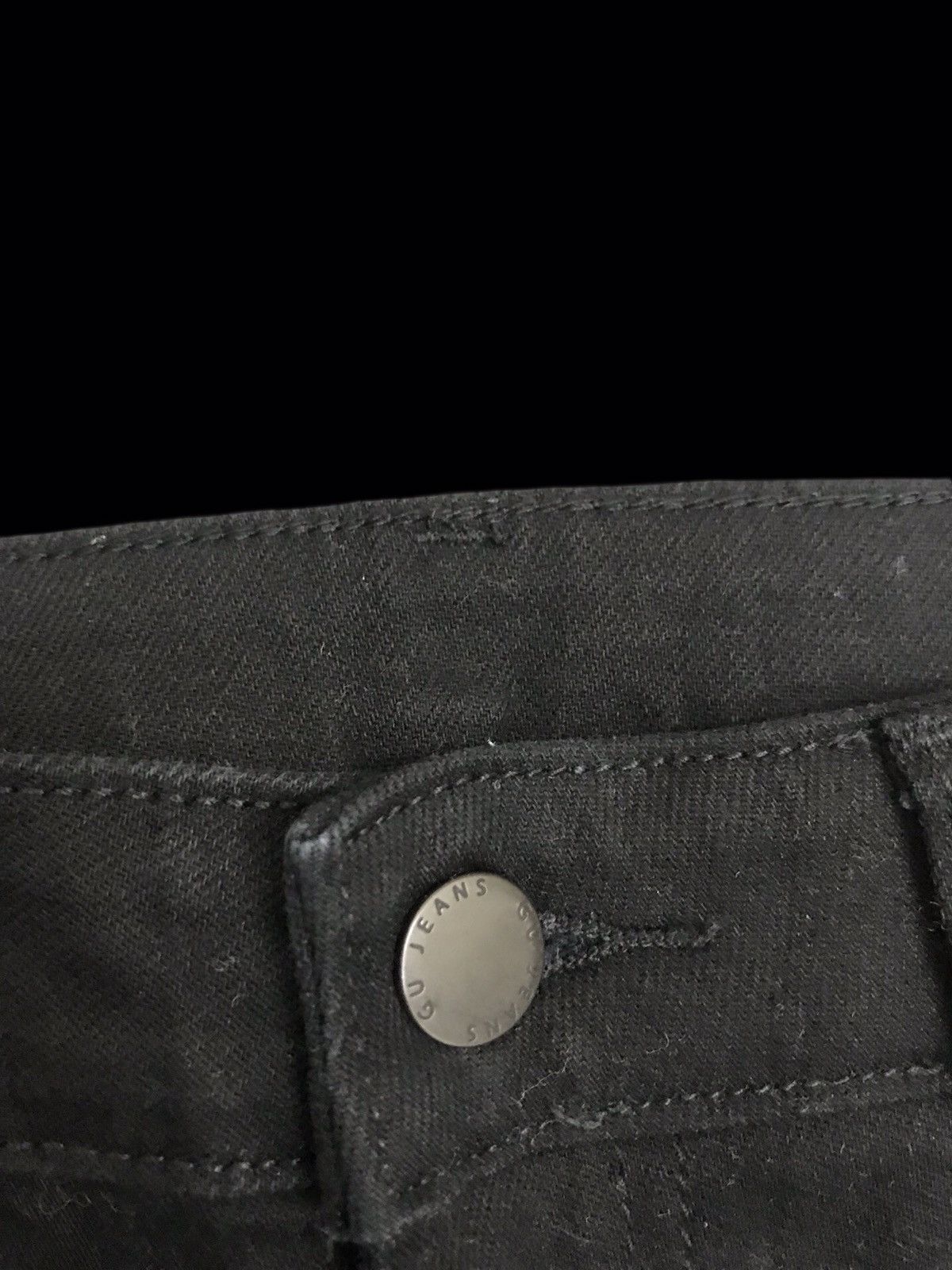 GU 💥FLARE💥GU Japan Superblack Flare Denim F184 Size US 27 - 8 Thumbnail