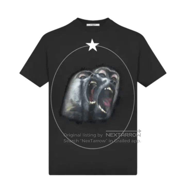 Givenchy Givenchy Roaring Double Monkey Print Short-Sleeve T-Shirt. Size US L / EU 52-54 / 3 - 1 Thumbnail