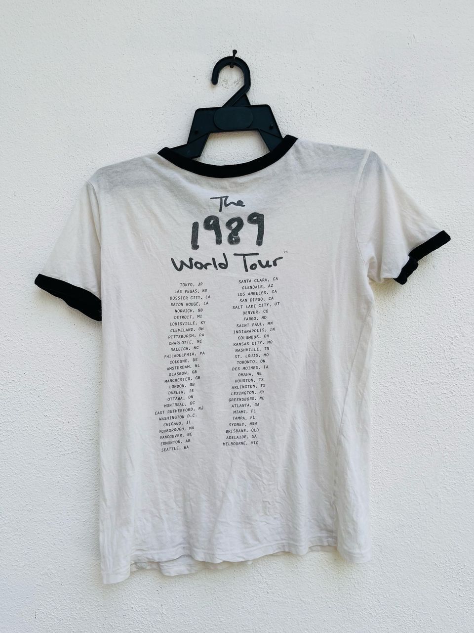 Band Tees × Vintage Vintage Tailor Swift The 1989 World Tour Ringer Shirt Size US S / EU 44-46 / 1 - 2 Thumbnail