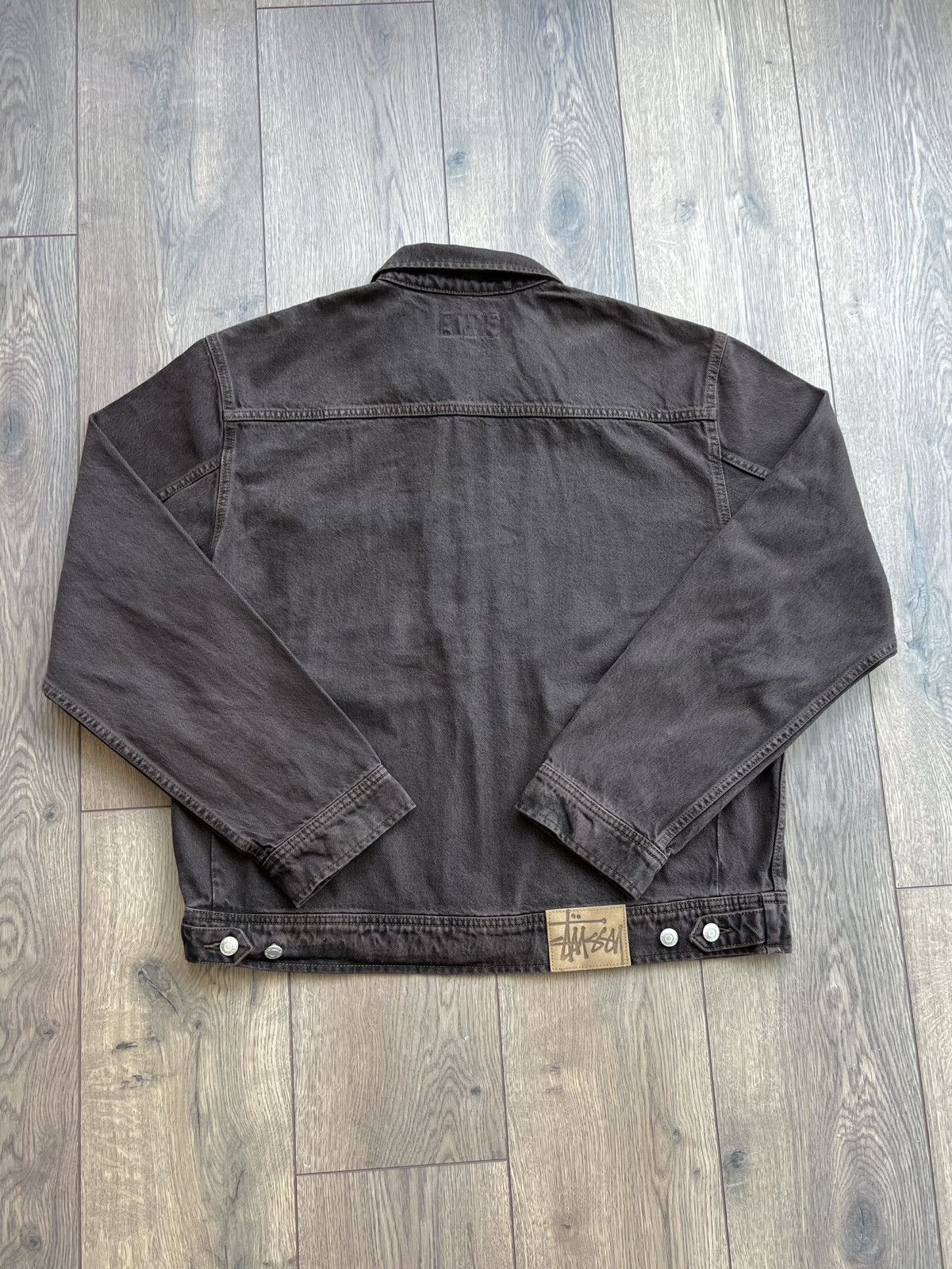 Stussy Stussy Denim Zip Work Jacket Espresso Large Size US L / EU 52-54 / 3 - 6 Thumbnail