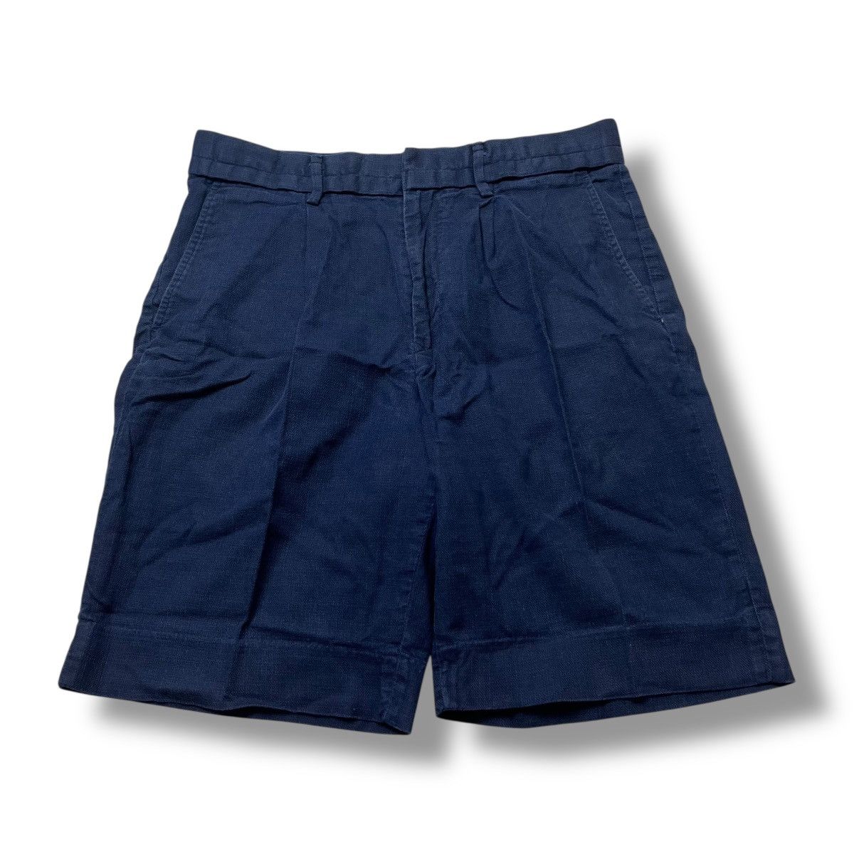 Kapital GLOBAL WORK Linen Shorts – Navy / Kapital/CDG/Hermes Style Size US 31 - 1 Thumbnail