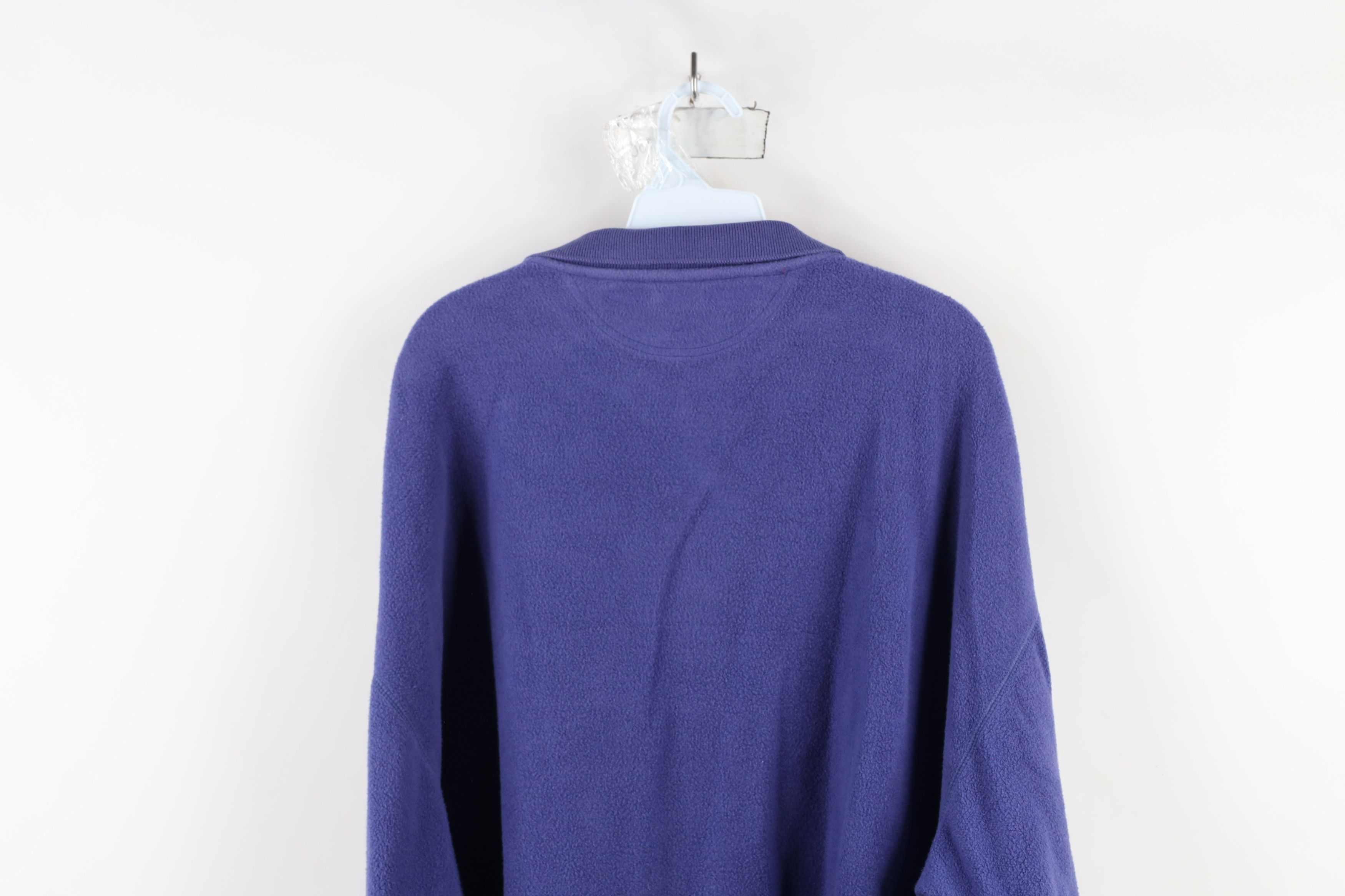 Vintage Vintage 90s Streetwear Reverse Fleece Collared Sweatshirt Size US XL / EU 56 / 4 - 12 Thumbnail