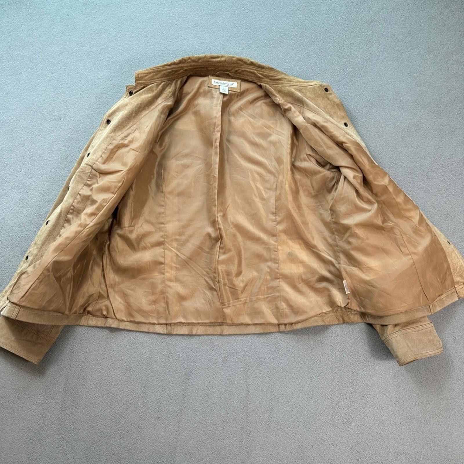 Coldwater Creek Coldwater Creek Suede Genuine Leather Jacket Tan Women L Size L / US 10 / IT 46 - 4 Thumbnail
