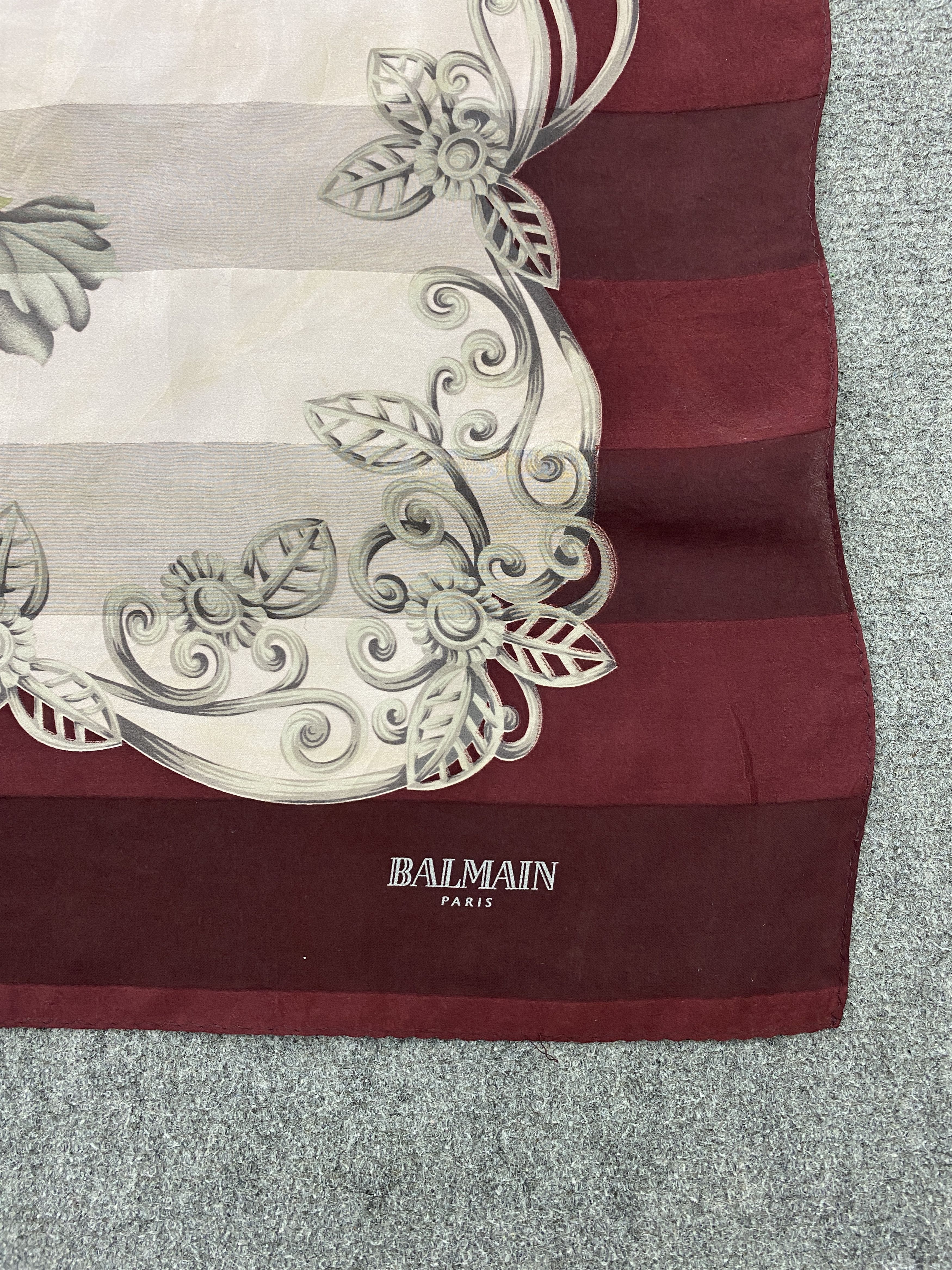 Designer × Pierre Balmain Pierre Balmain Silk Scarf / Muffler / Wrap / Scarves SN0002 Size ONE SIZE - 9 Thumbnail