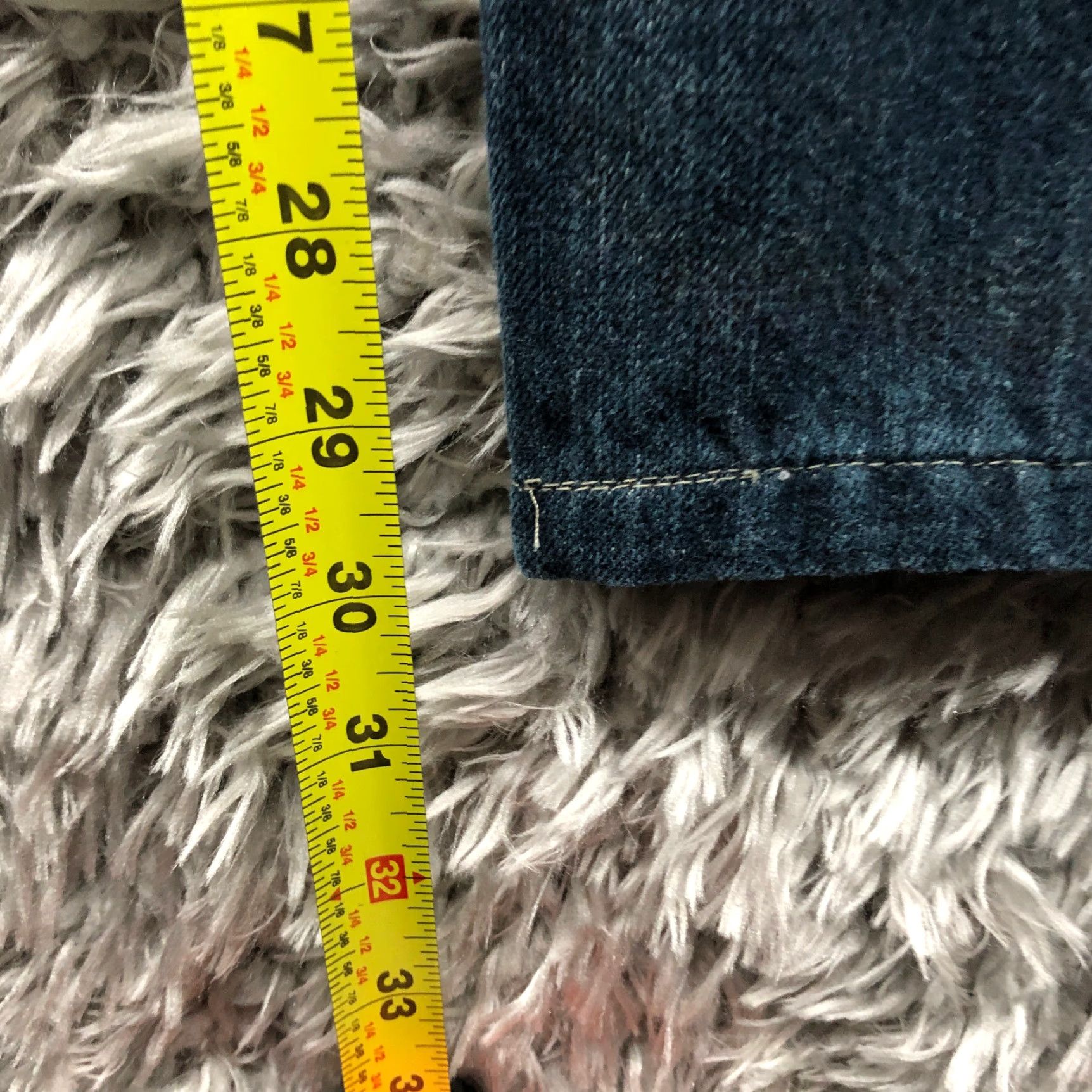 Canon Alex Cannon Jeans Mens 33x32 Straight Leg Mid Rise Dark Wash Blue Denim Pants Size US 33 - 3 Thumbnail