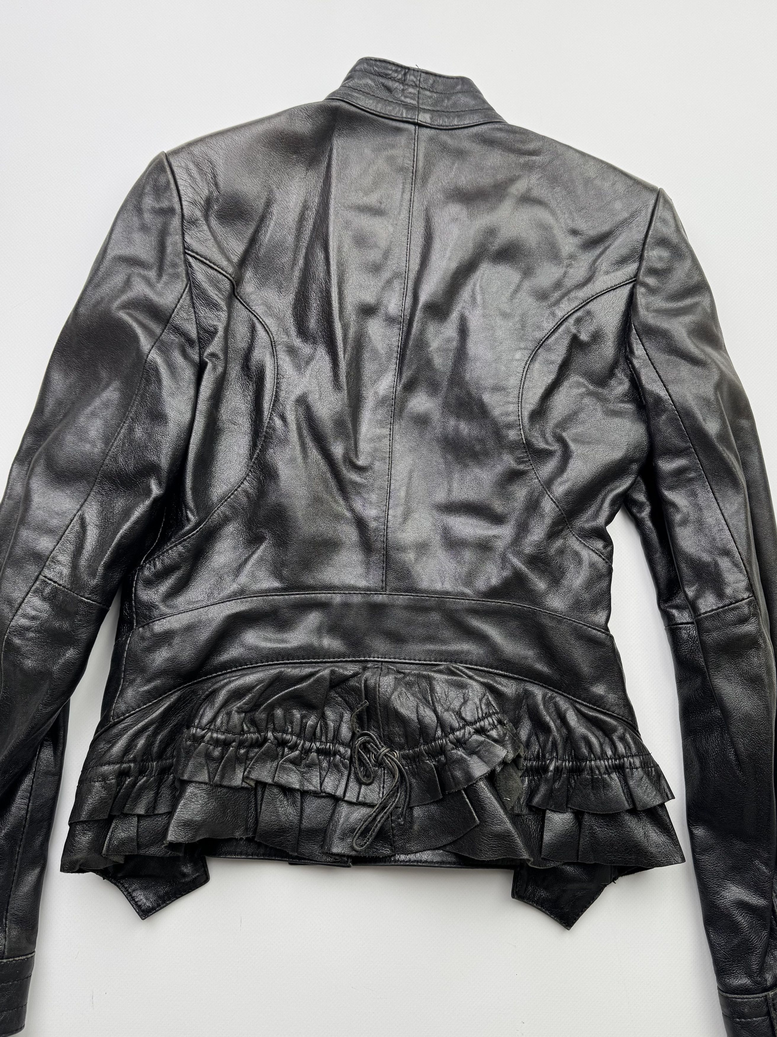 Japanese Brand Vintage Cropped Leather Jacket B416(V175) Size S / US 4 / IT 40 - 15 Thumbnail