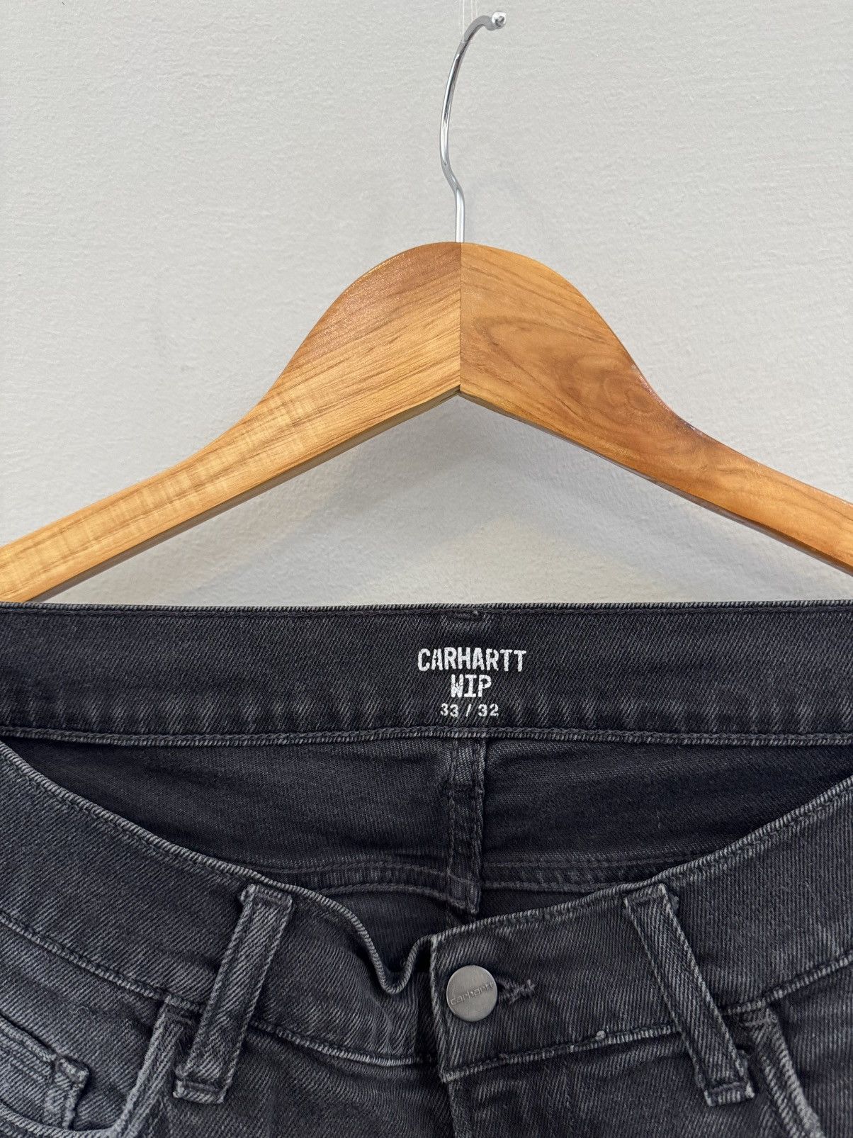 Carhartt × Carhartt Wip × Vintage Carhartt jeans Newel pant dark grey denim Size US 33 - 5 Thumbnail