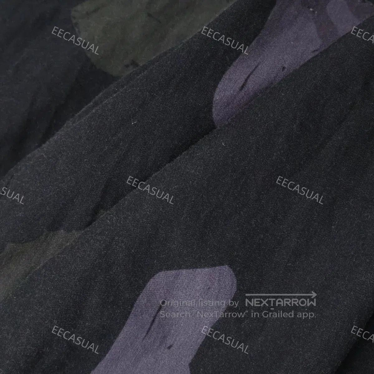 Yohji Yamamoto Yohji Yamamoto Black Purple Printed Pants. Size US 28 / EU 44 - 3 Thumbnail