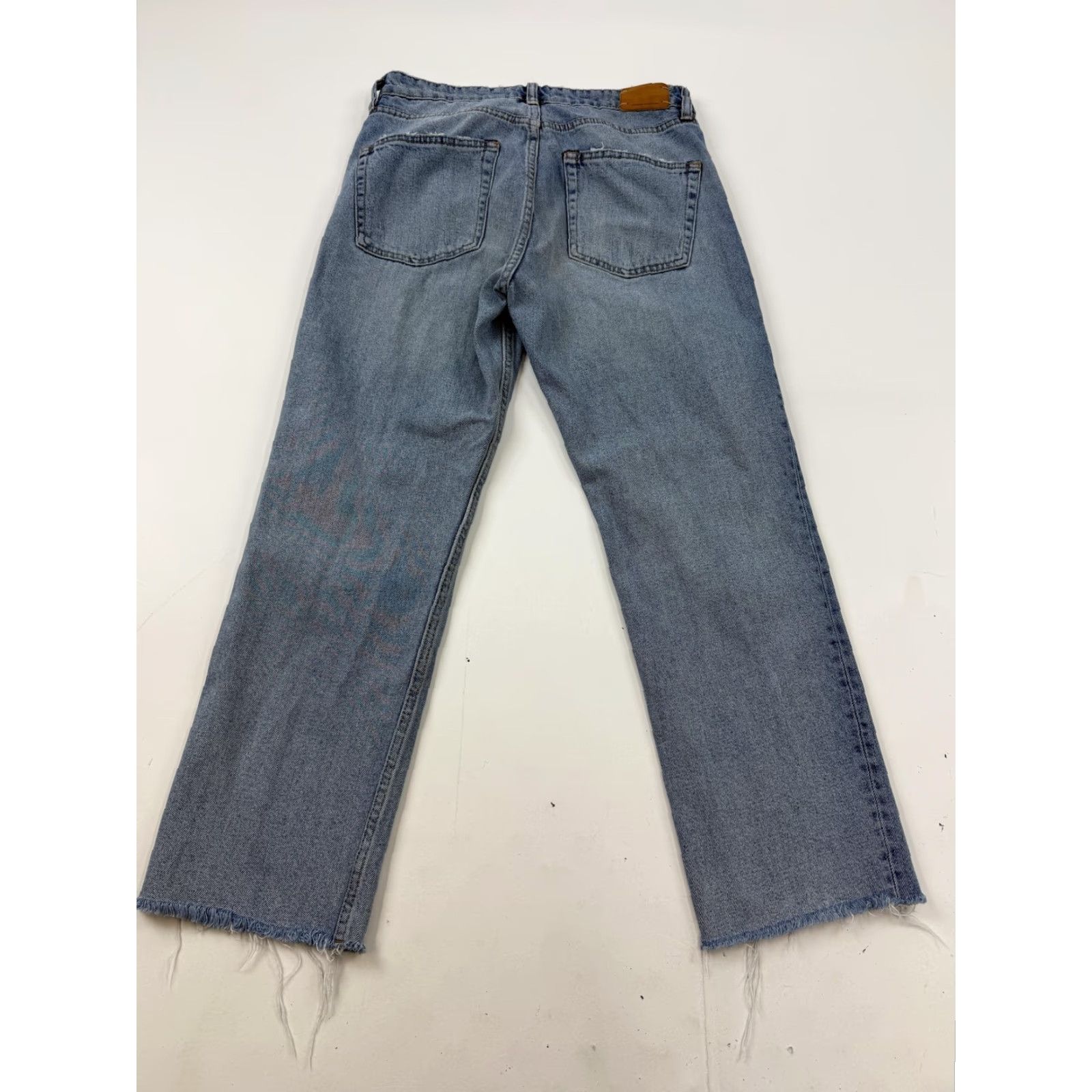 Zara Zara Jeans Womens 6 Medium Wash Blue Straight Leg Cropped Denim TRF Size 28" / US 6 / IT 42 - 5 Thumbnail
