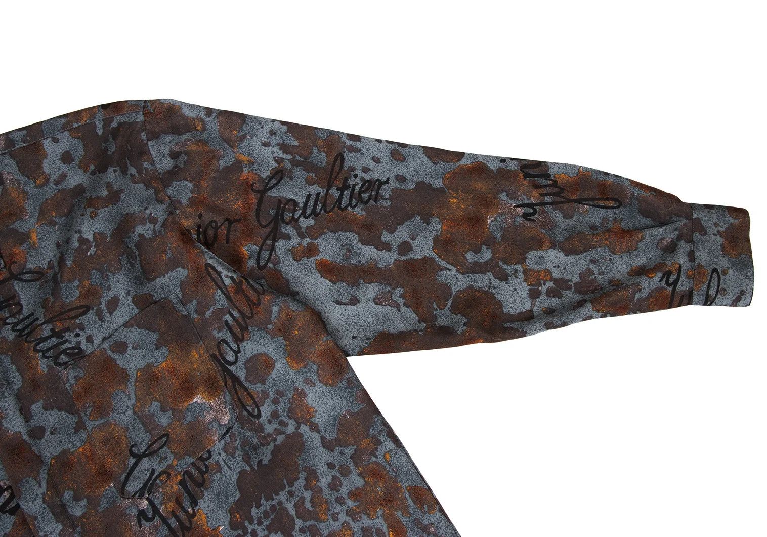 Jean Paul Gaultier Junior Printed Logo Shirt in Blue and Brown Size US M / EU 48-50 / 2 - 6 Thumbnail