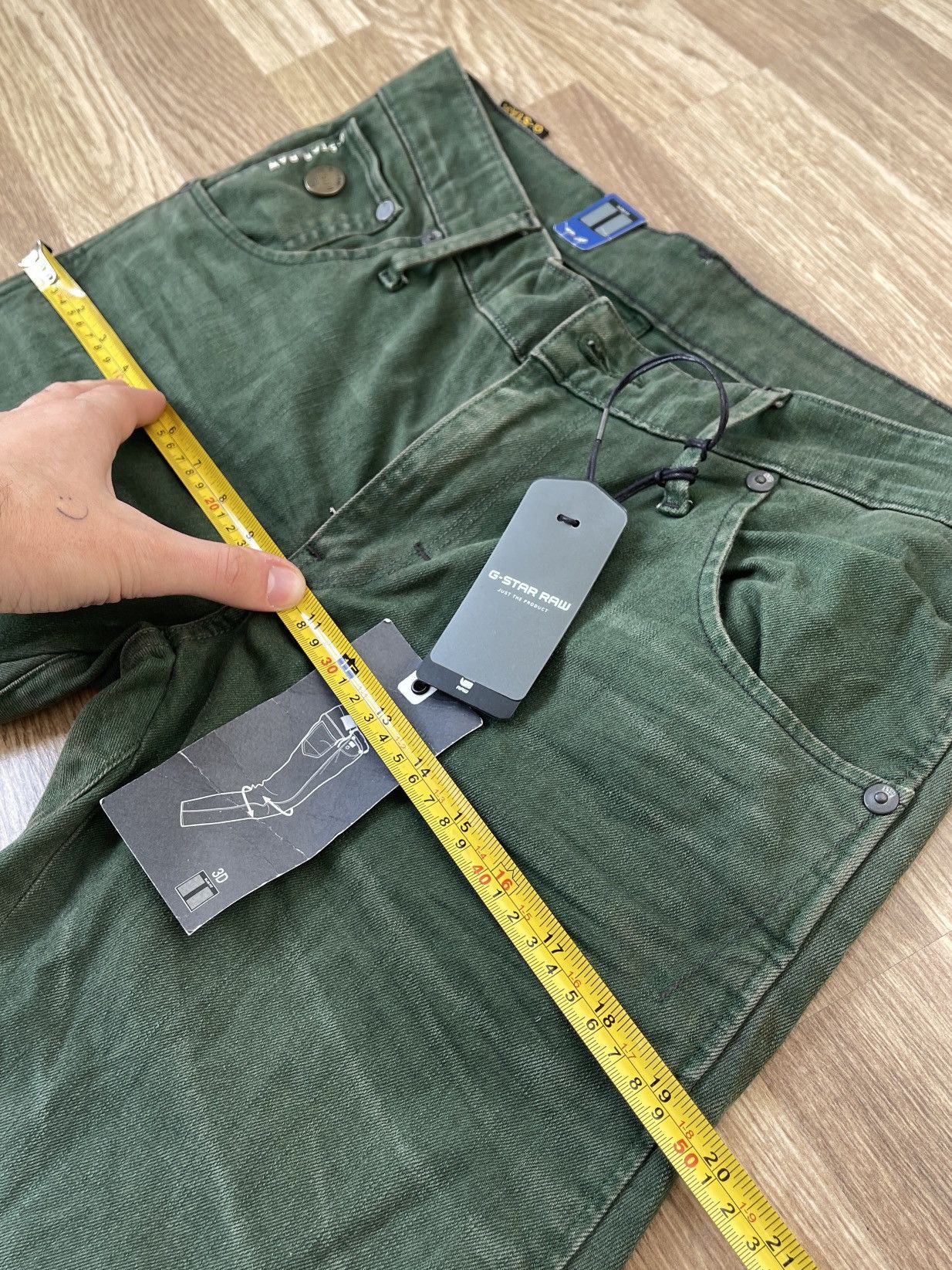 G-Star New G-Star Raw ARC 3D Slim COJ Cargo Jeans Green 29x34 Size US 29 - 12 Thumbnail