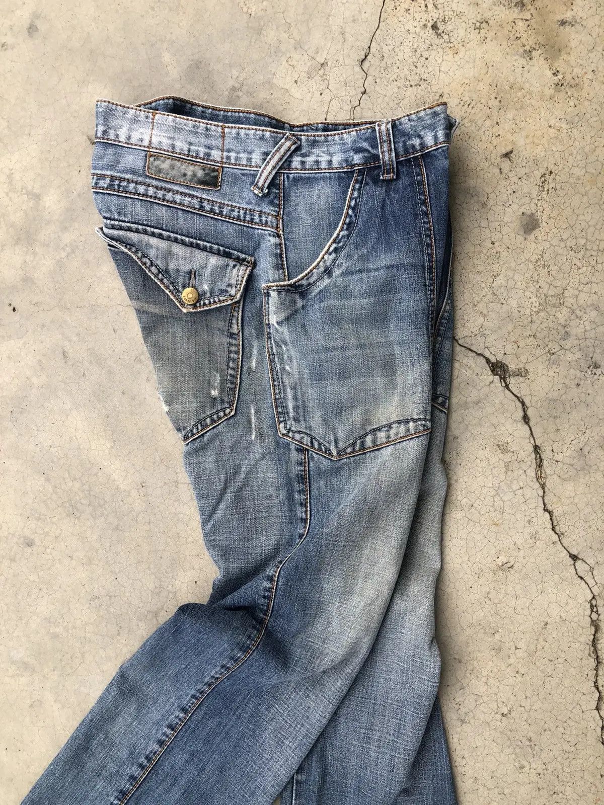 Japanese Brand × Vintage Japanese Distressed Denim Nic Jeans Bush Pocket Rare Design Size US 30 / EU 46 - 17 Thumbnail