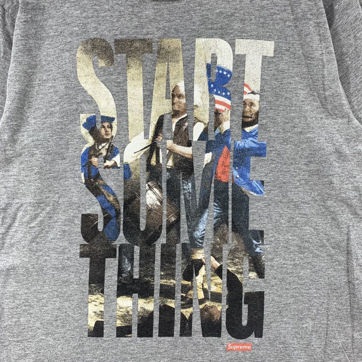 Supreme Vintage SUPREME START SOMETHING Usa Short Sleeve Tee Size US M / EU 48-50 / 2 - 4 Thumbnail