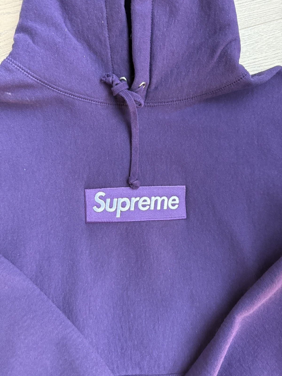 Supreme Supreme Purple Box Logo Hoodie Size US L / EU 52-54 / 3 - 2 Thumbnail