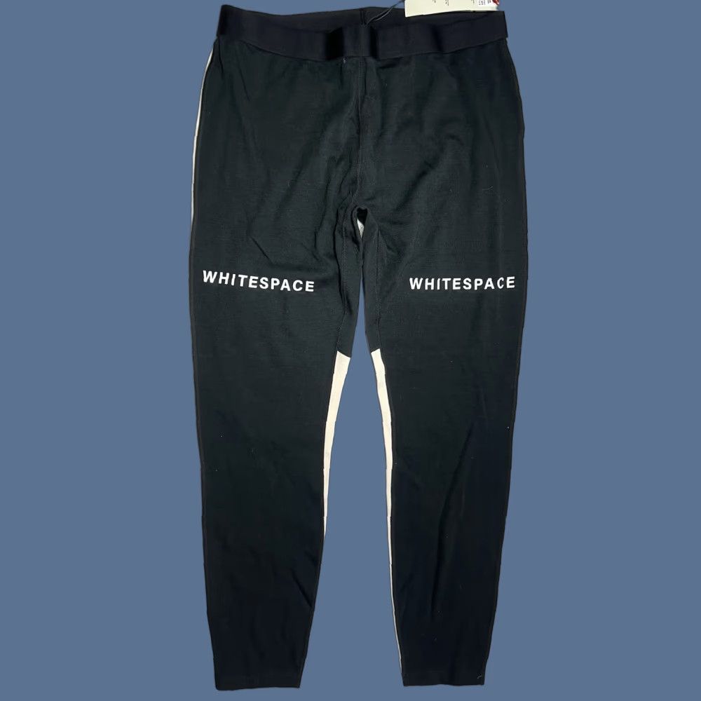 Vintage NWT Whitespace Black Leggings Men Pull On Midweight Merino Stretch Bottoms Ankle 28” Inseam L Size US 33 - 1 Thumbnail