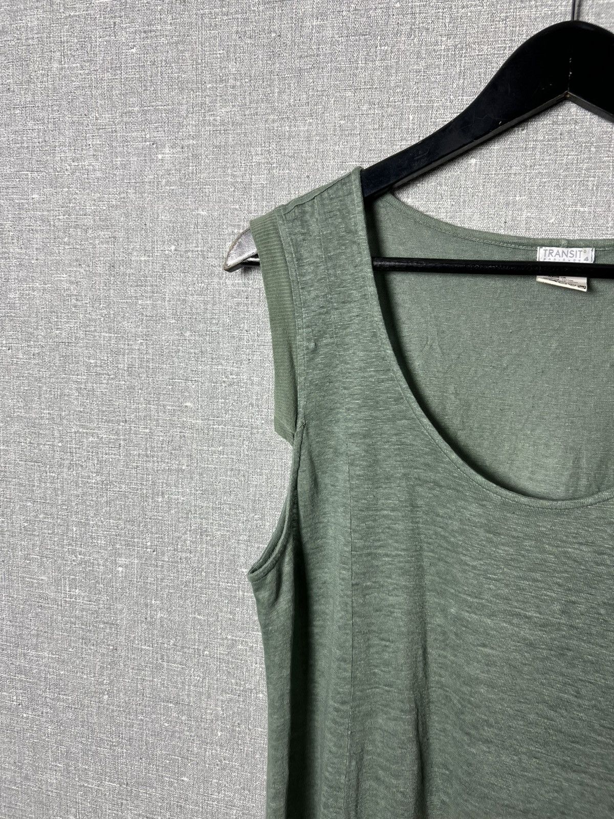 Transit TRANSIT PAR SUCH Linen Relaxed Sleeveless Blouson Midi Dress Size L / US 10 / IT 46 - 3 Thumbnail