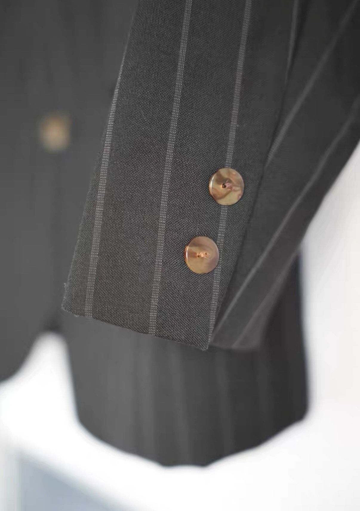 Yohji Yamamoto Jean Paul Gaultier Tortoiseshell Horn Button Blazer K4 Size US M / EU 48-50 / 2 - 5 Thumbnail