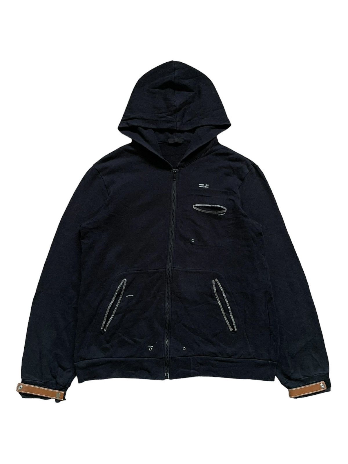 Undercover Undercover SS10 “Less But Better” Leather Cuff Zip-Up | Grailed