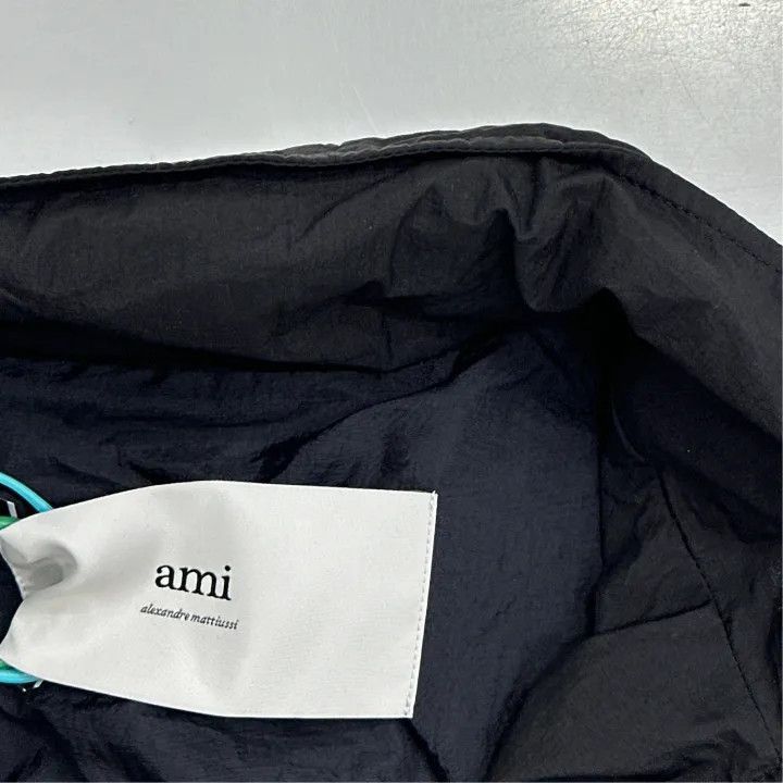 AMI AMIPARIS Black Windbreaker Jacket -2507 Size US S / EU 44-46 / 1 - 2 Thumbnail