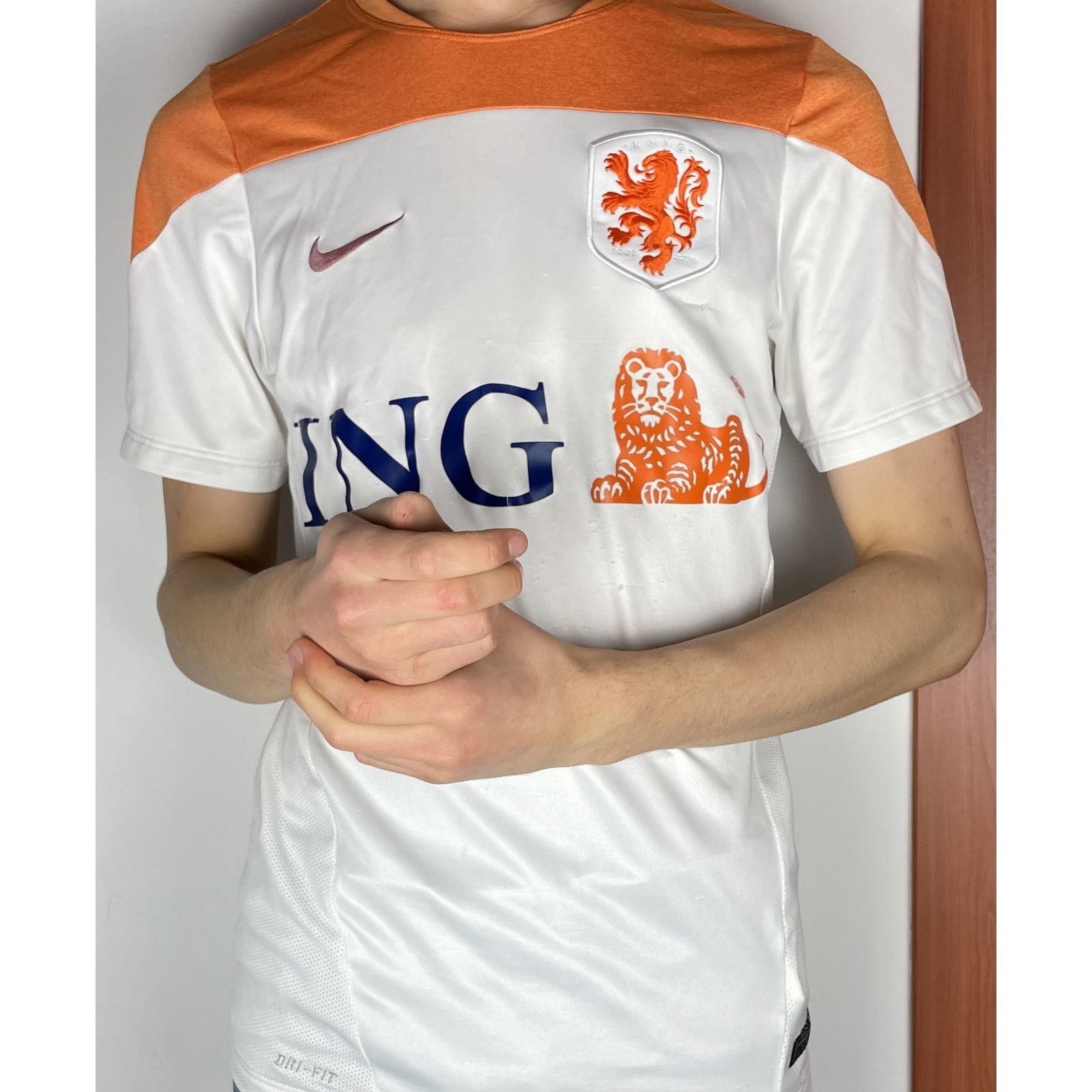 Nike Nike Men's White Netherlands National Football Team Jersey S Size US S / EU 44-46 / 1 - 2 Thumbnail