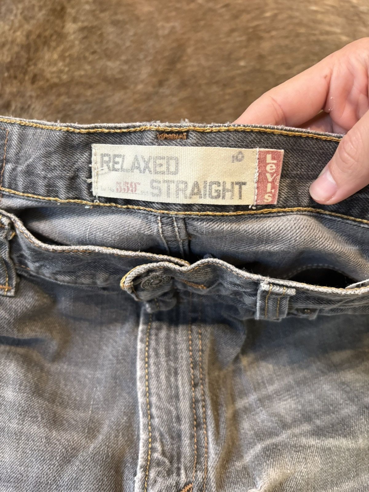 Levi's grey wash 559 relaxed straight fit levis 33x32 Size US 33 - 2 Thumbnail