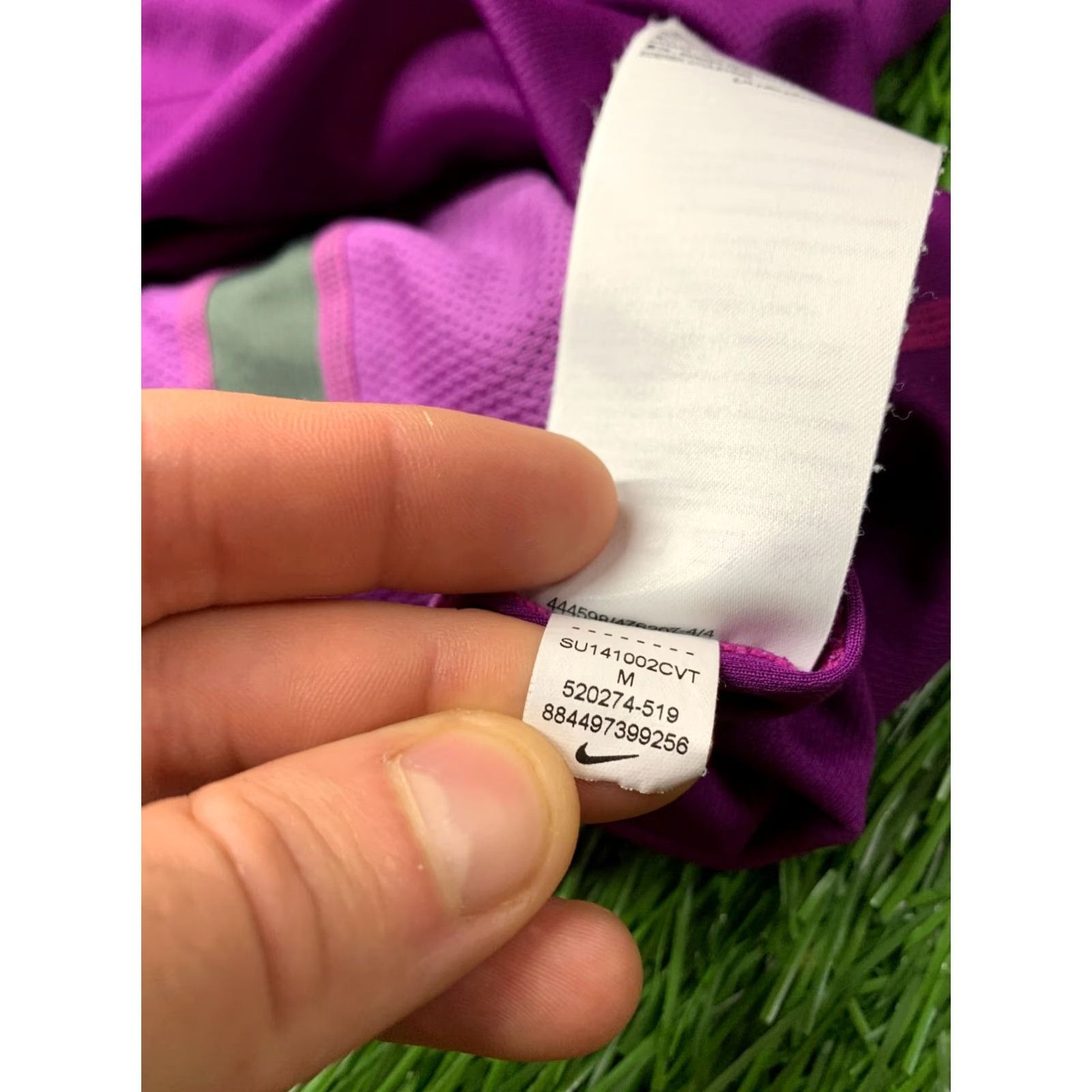 Nike NIKE DRI-FIT ORIGINAL 2014 RUN RUNNING WOMEN VEST SLEEveless SHIRT JERSEY SIZE M violet gray Women T-Shirt Running 2014 Summer Size M / US 6-8 / IT 42-44 - 6 Thumbnail